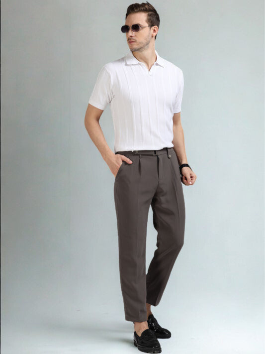 White Vibe Shift Polo T-Shirt