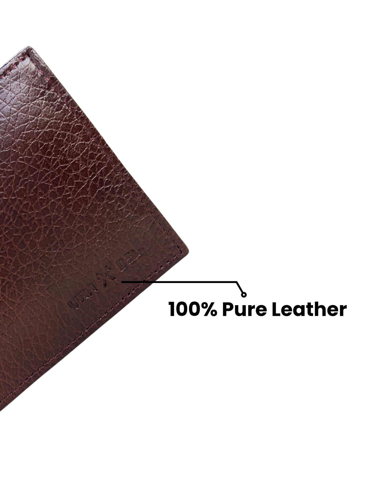 Dark Brown Classic Textured Wallet