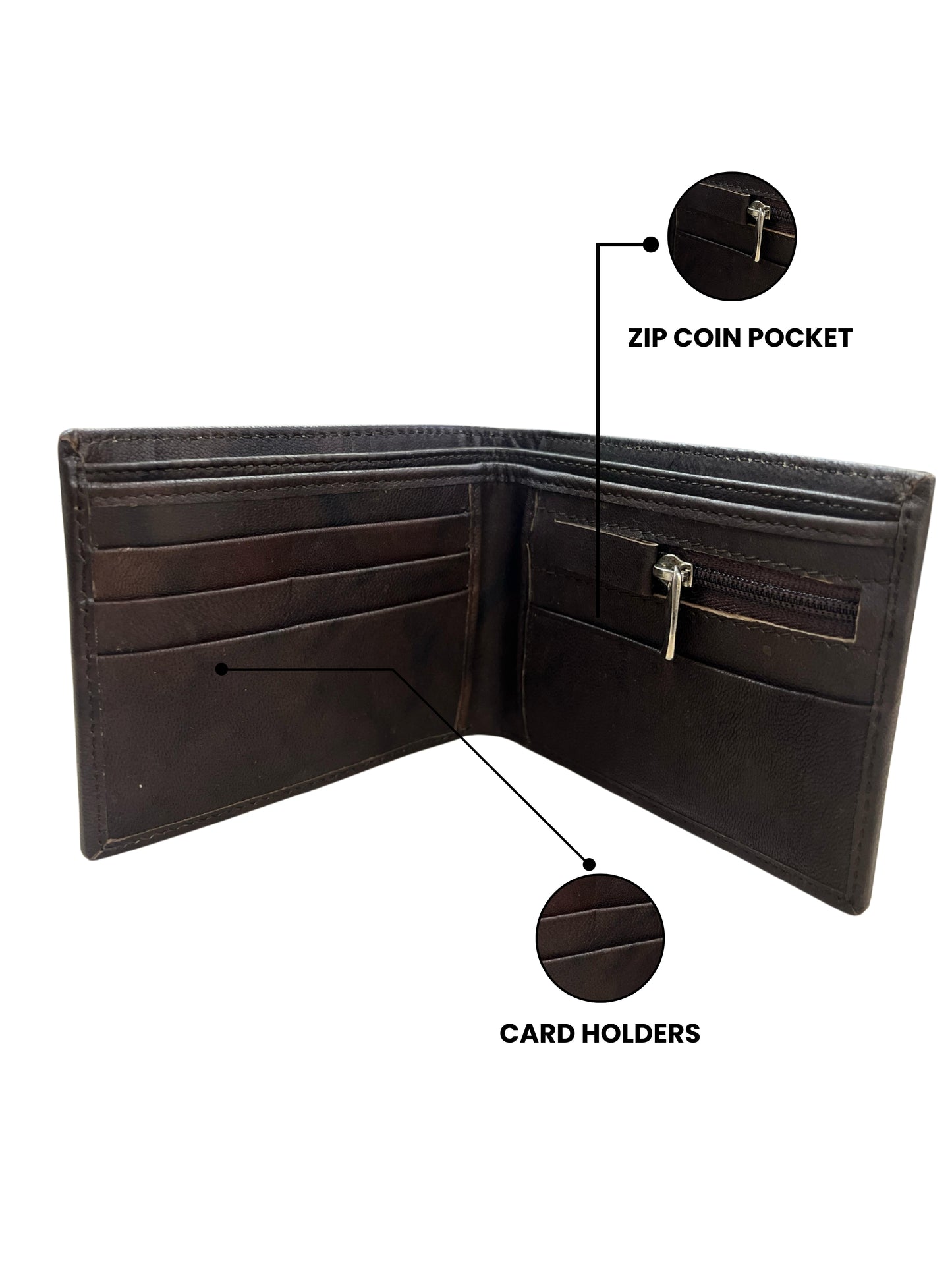 Red Wood  Classic Textured Wallet