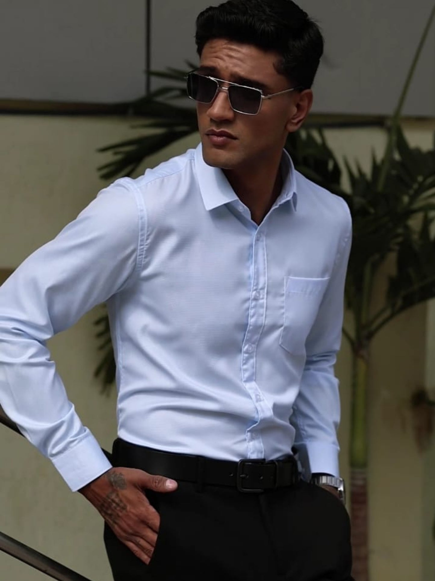 OffBlue Giza Formal shirts
