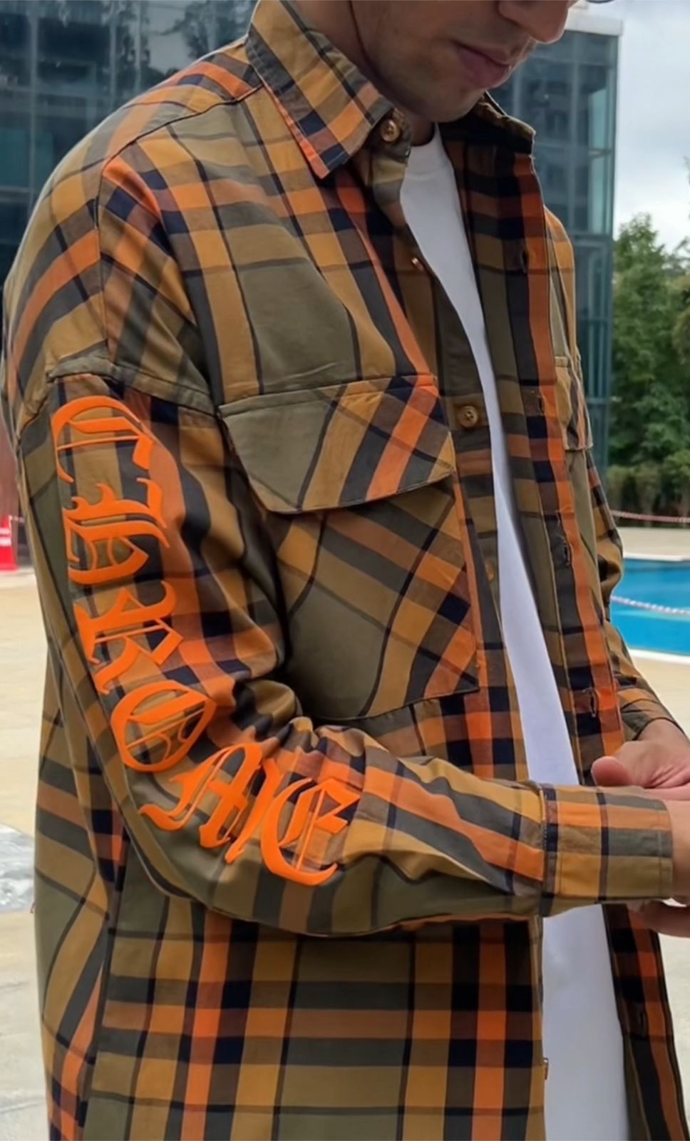Rust Mustard Checked Shirt