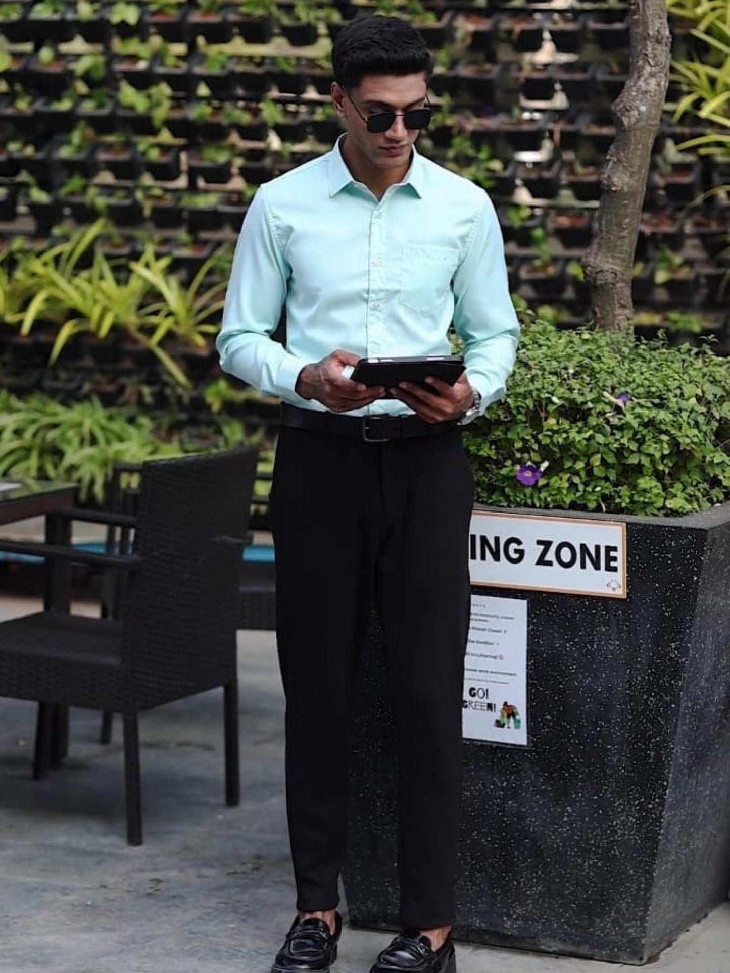 LIGHT GREEN Giza Formal shirts