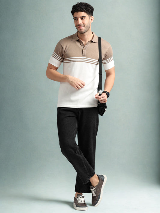 Classic Polo Tee - Dusty Brown