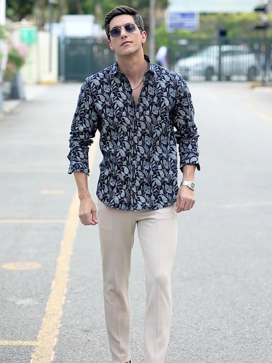 Black Digital Printed Shirt