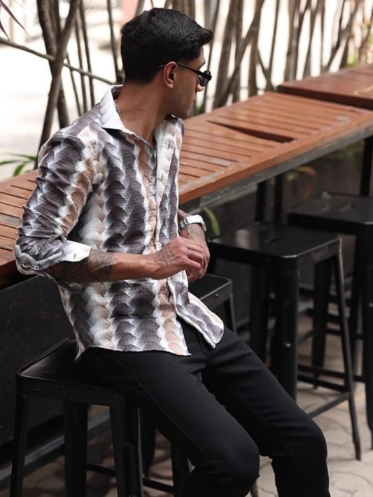 Multicoloured Printed Expression Shirt