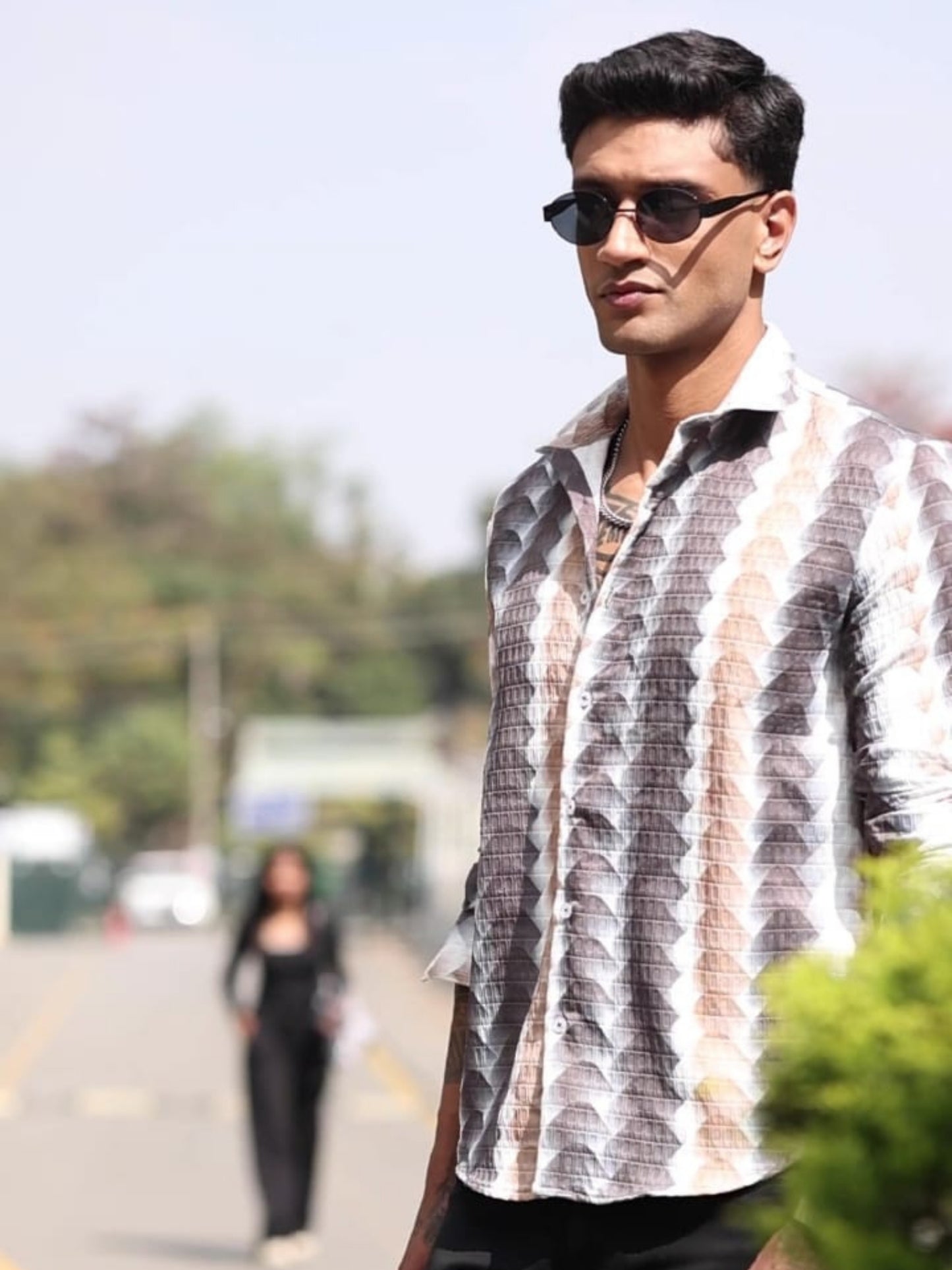 Multicoloured Printed Expression Shirt