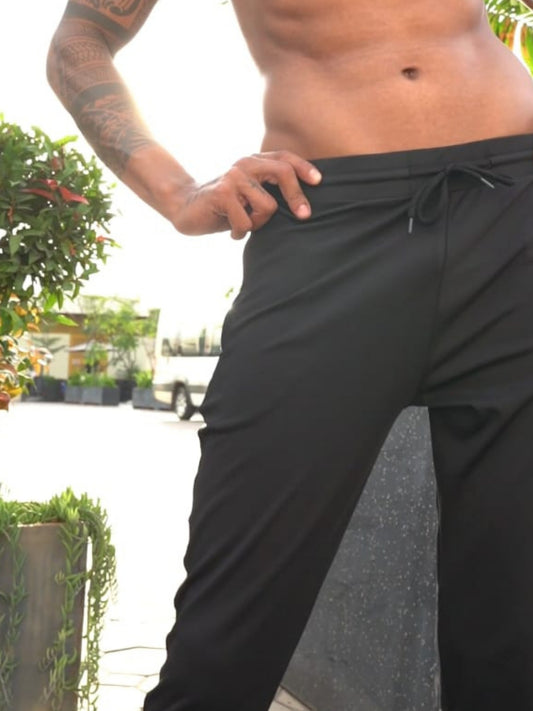 Stone Grey 4 Way Lycra TrackPant