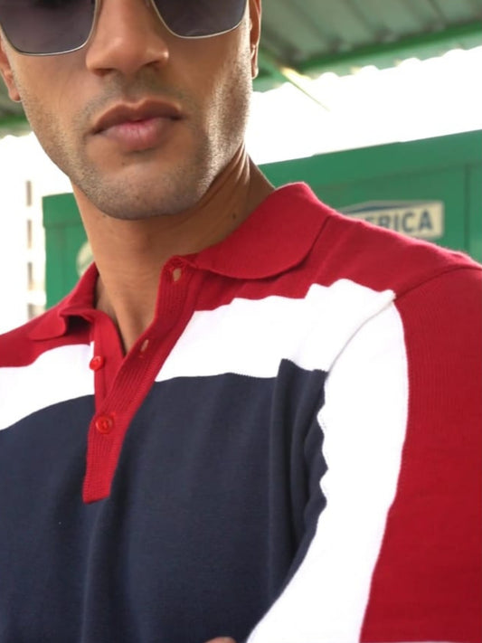 Classic Polo Tee - Tricolor