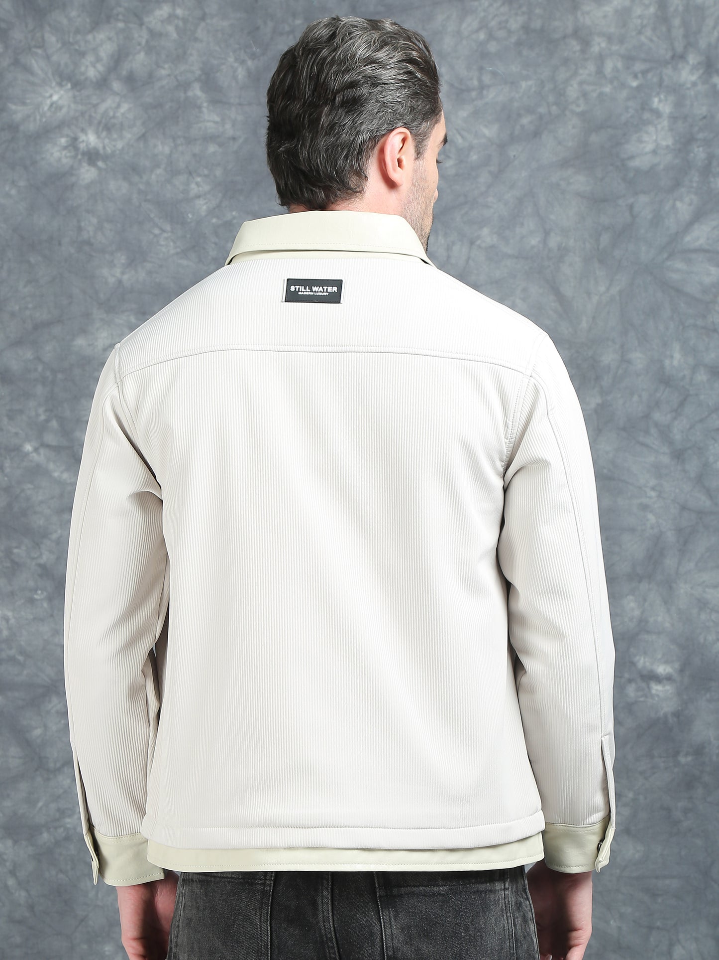 Off White Double Pocket Imported Shackets