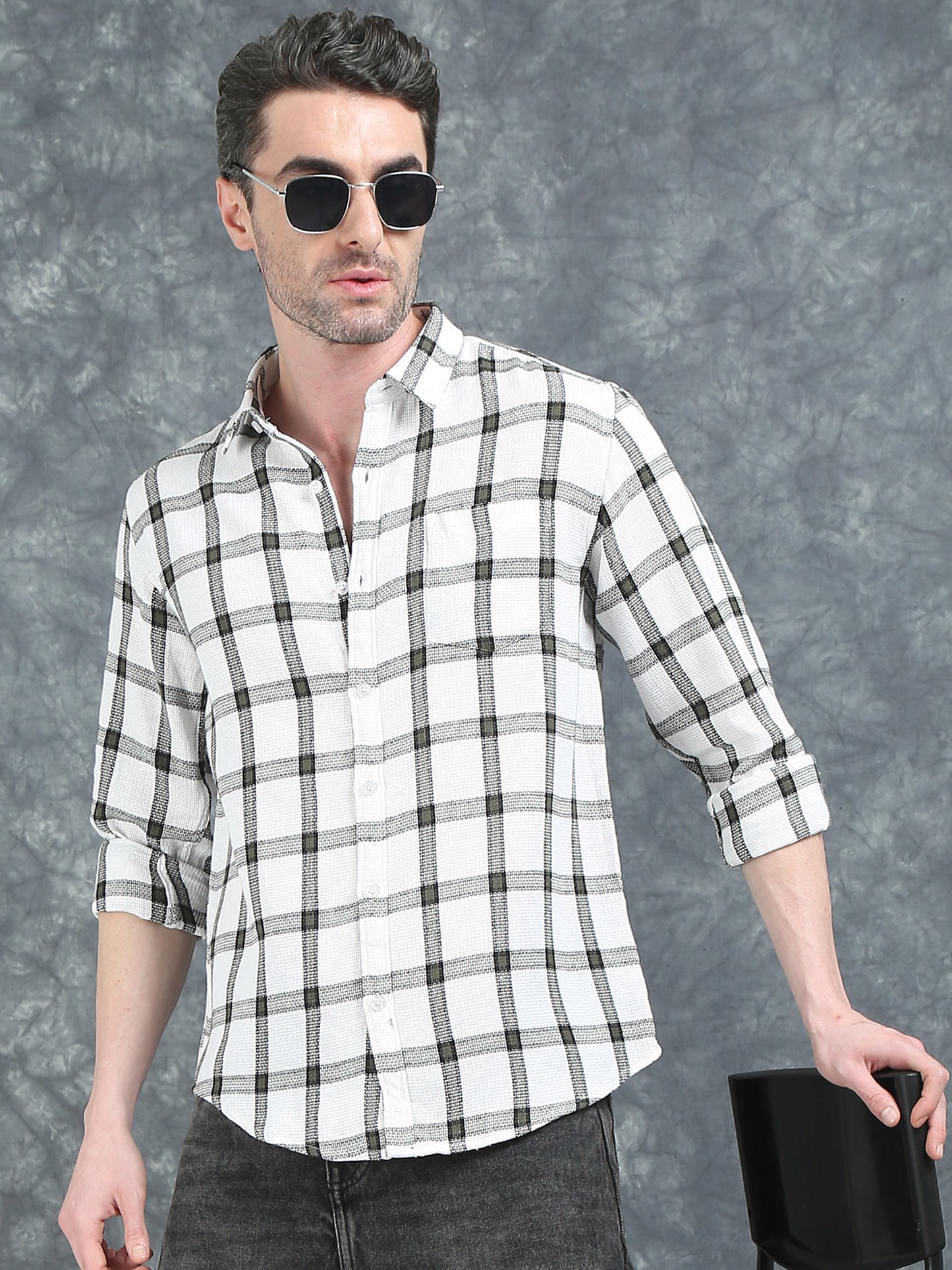 Black Checks Shirt