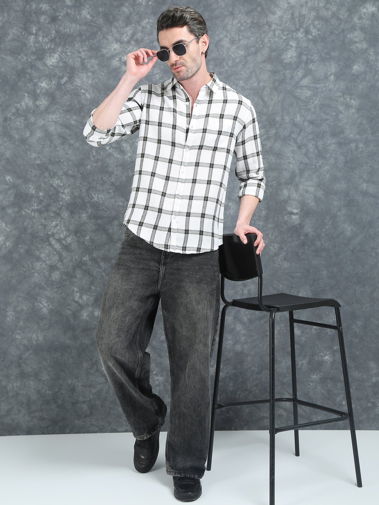 Black Checks Shirt