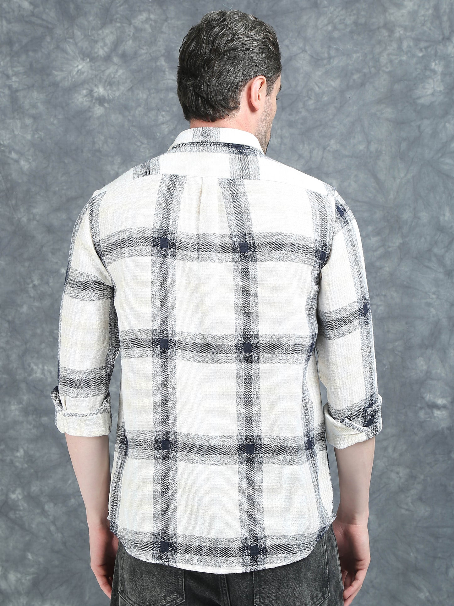 Light Grey Checks Shirt