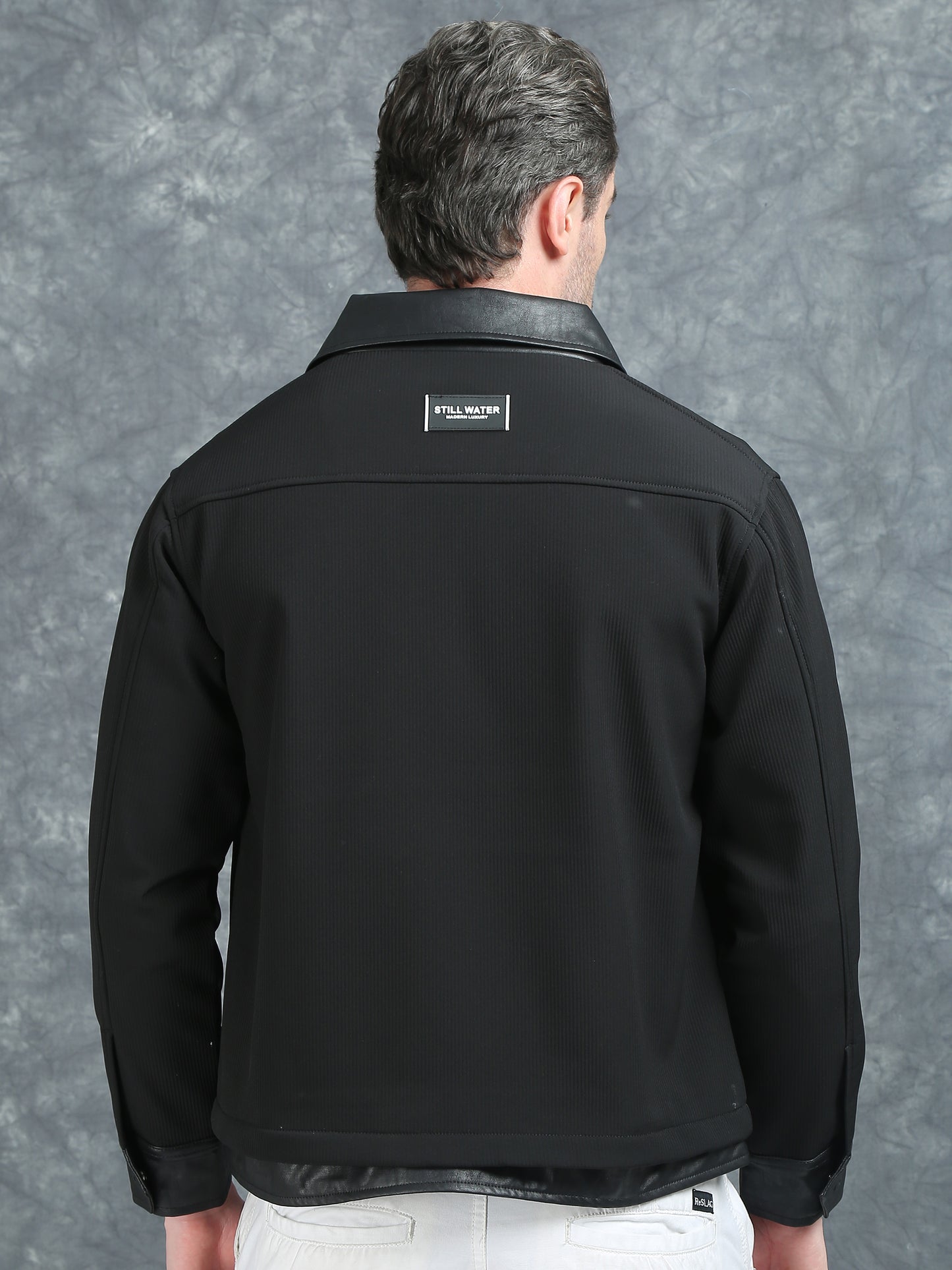 Black Double Pocket Imported Shackets