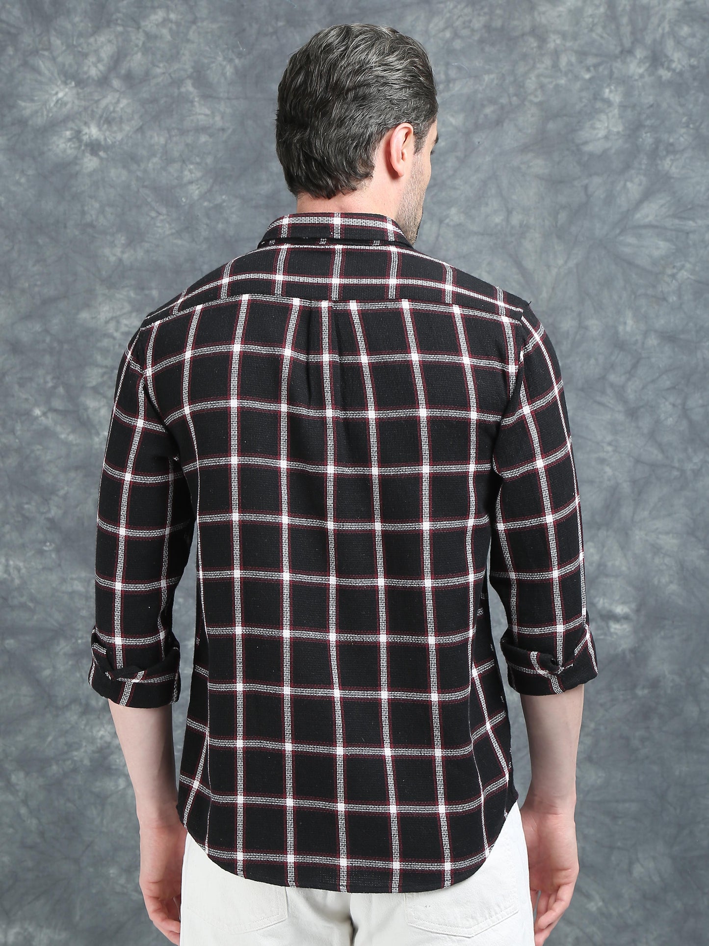 Black and Red Checks Shirt