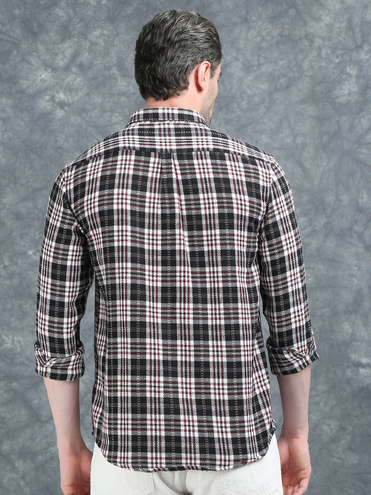 Black and Green Checks Shirt