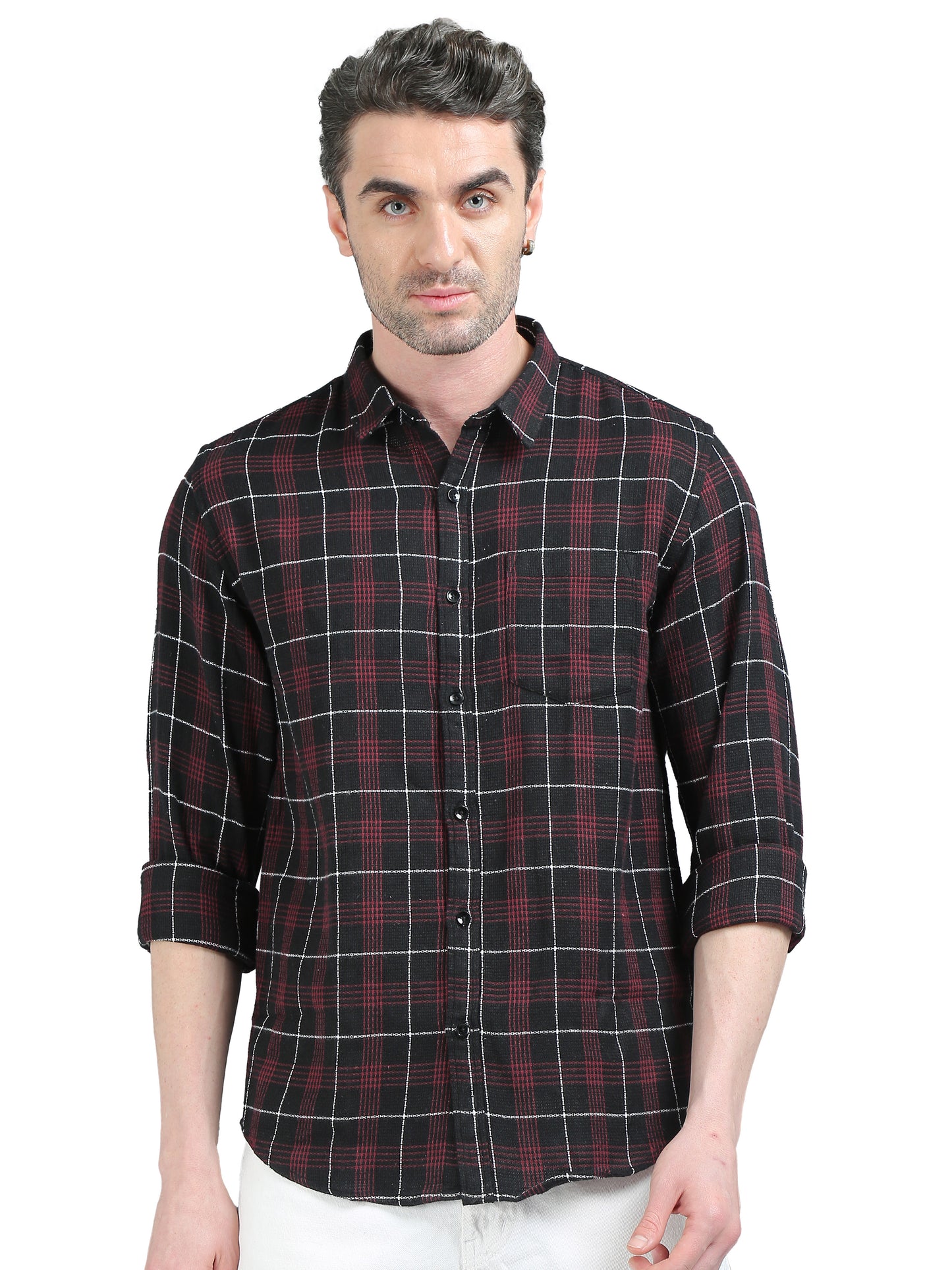 Red and Black Checks Shirt