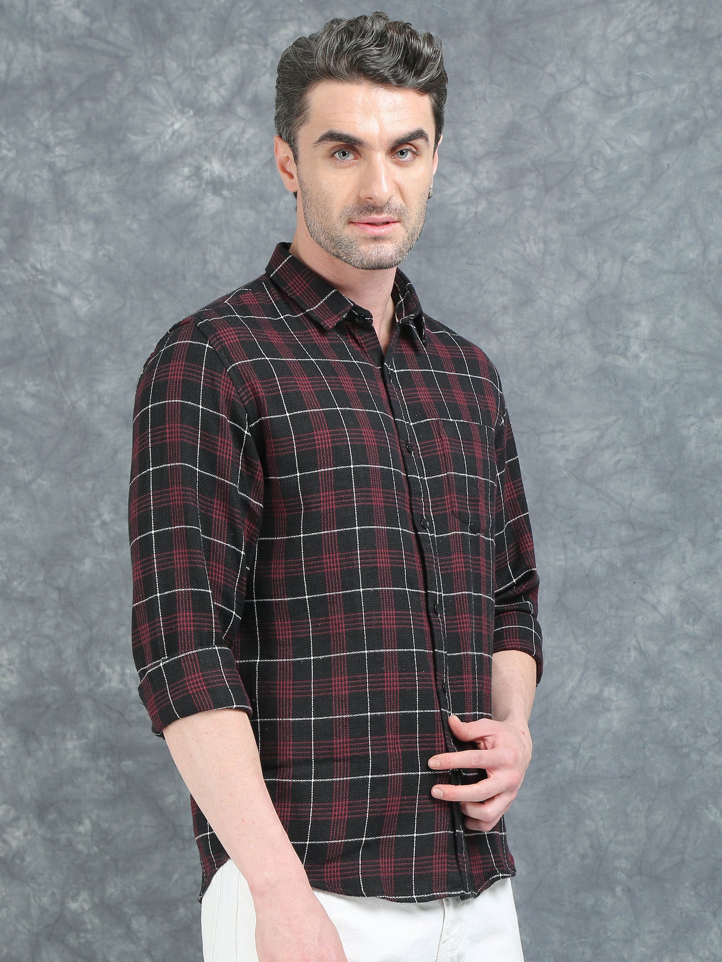 Red and Black Checks Shirt