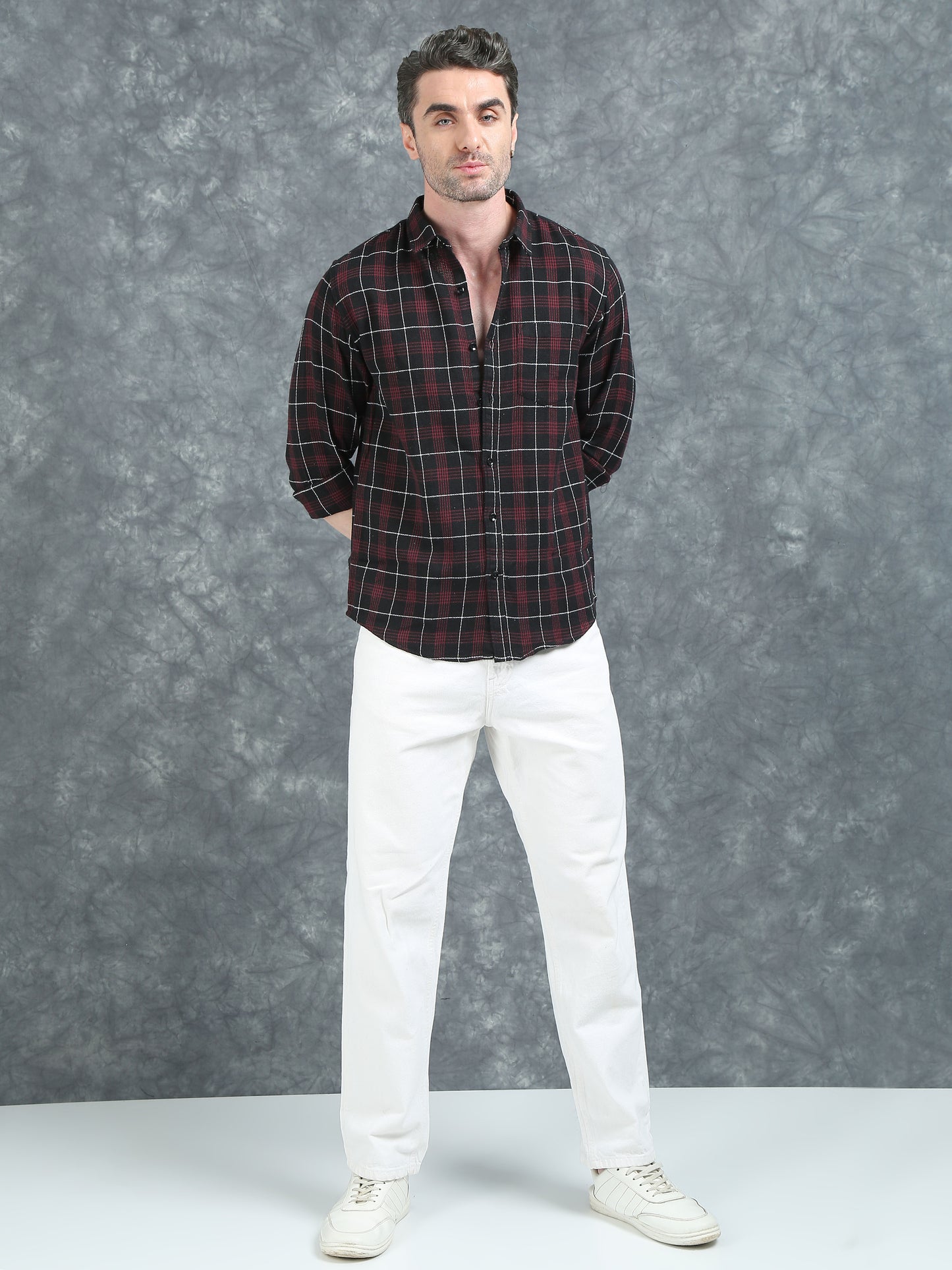 Red and Black Checks Shirt