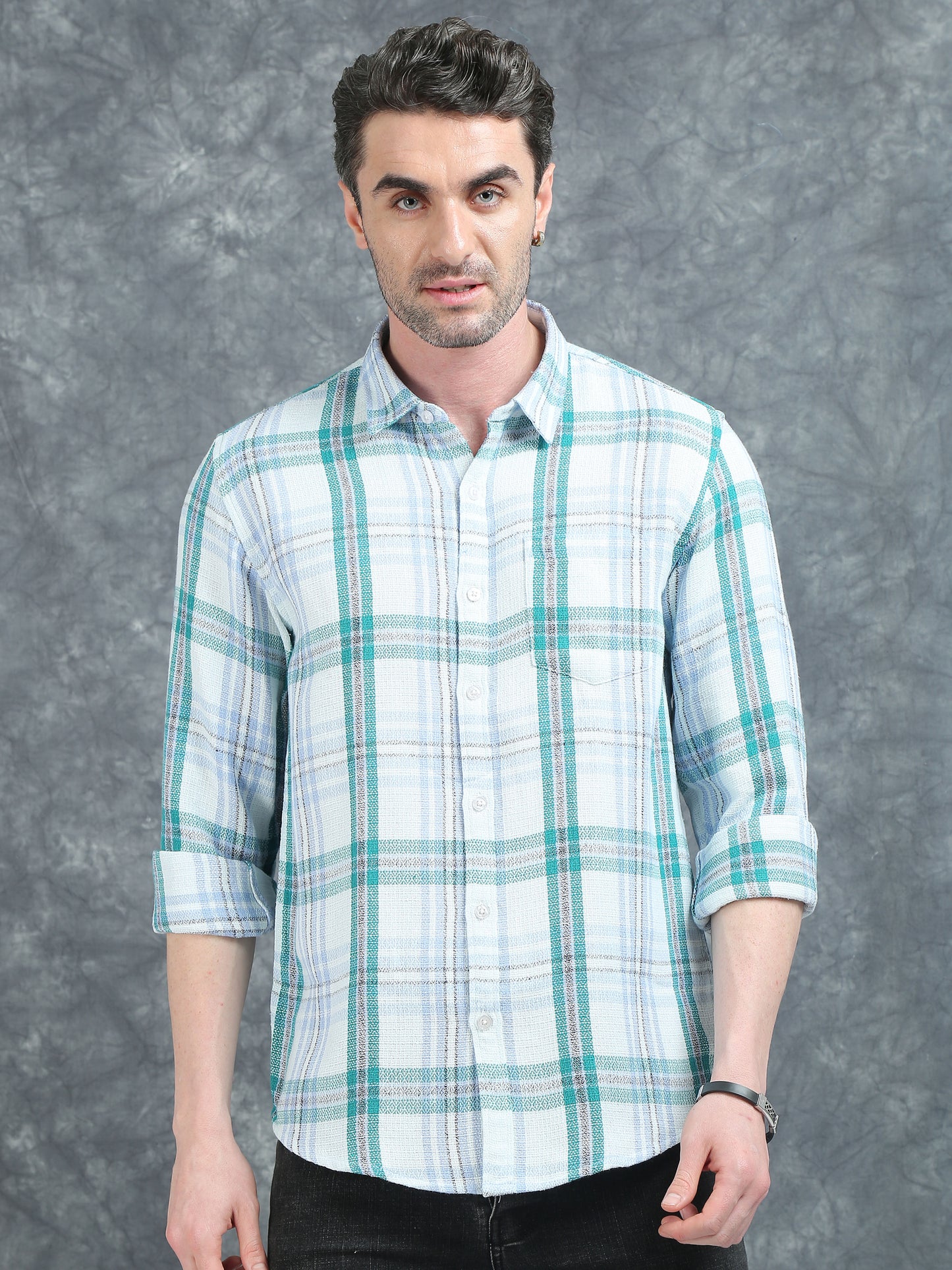 Light Blue Checks Shirt