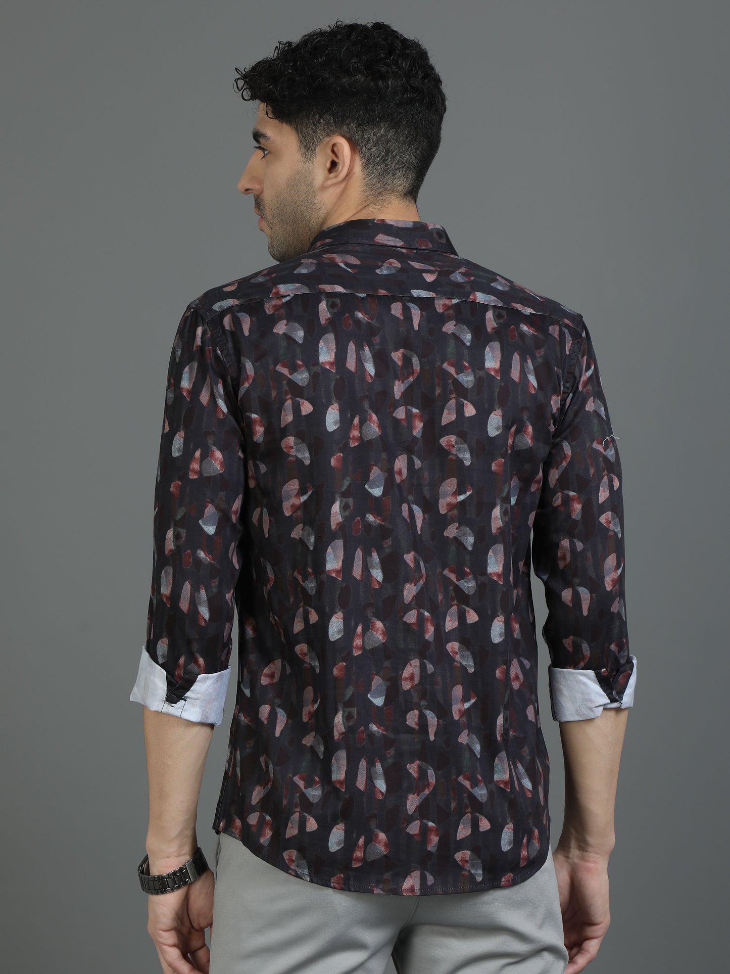 Black Artistry Print Shirt