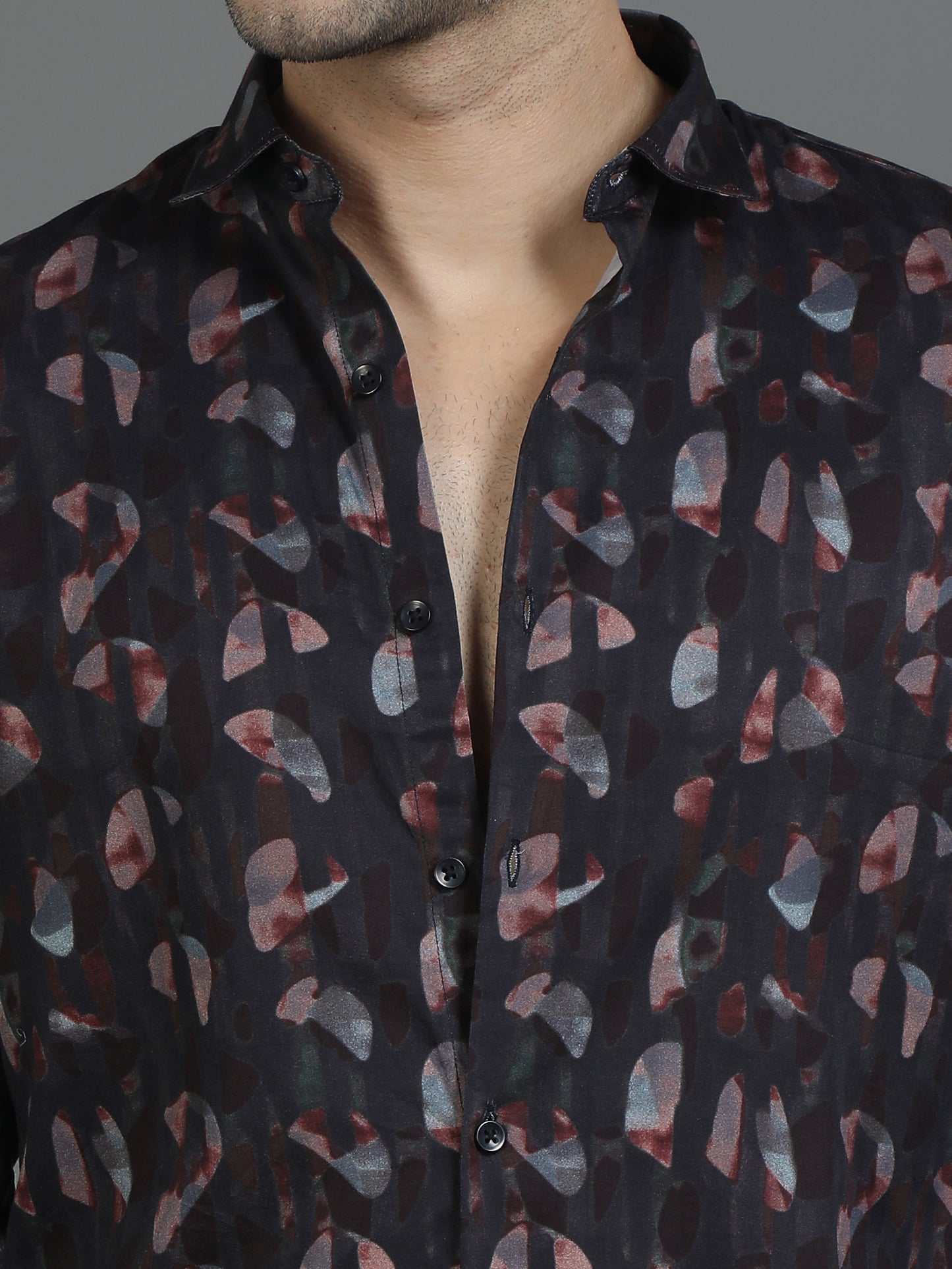 Black Artistry Print Shirt