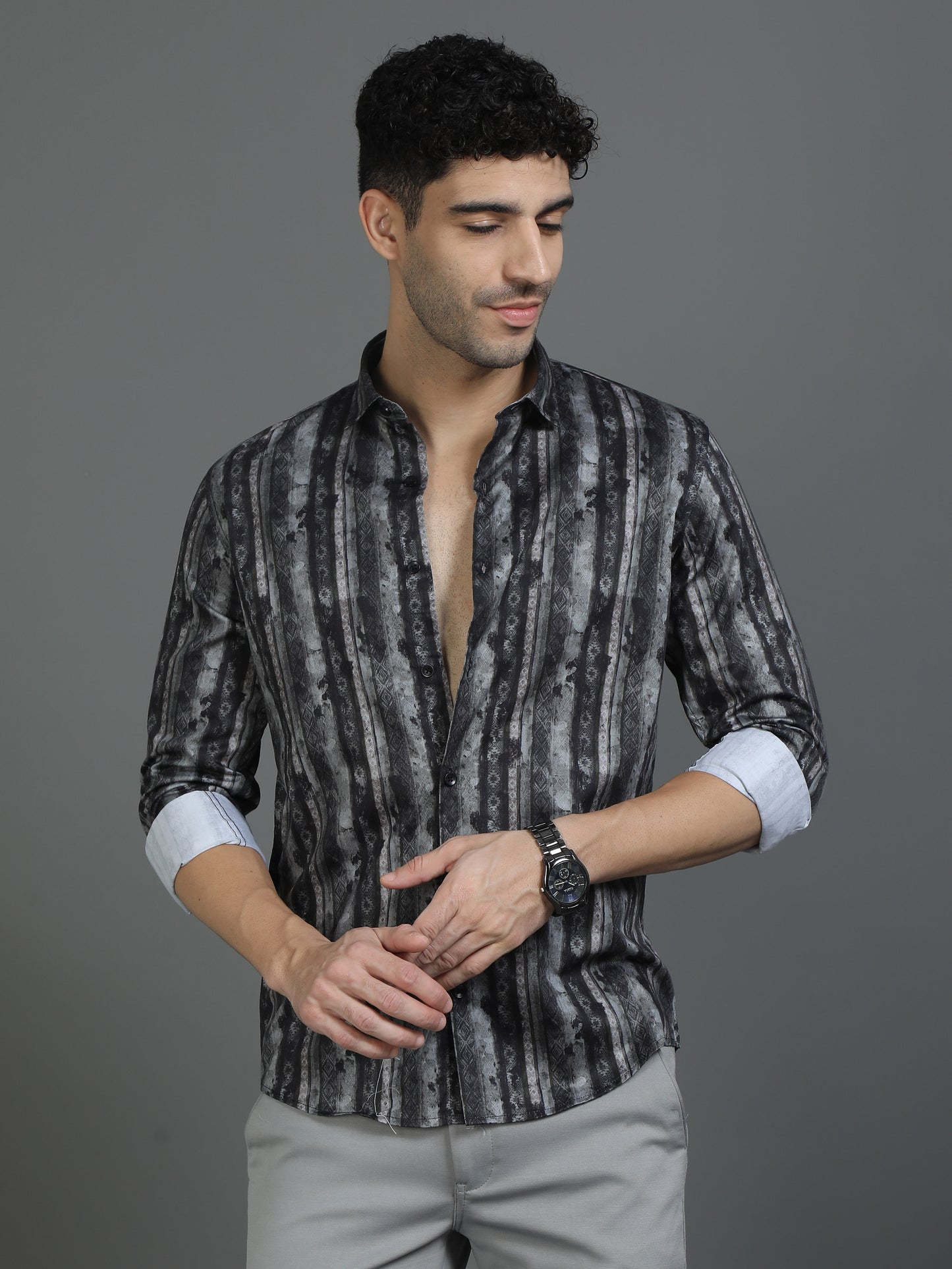 Black Pattern Play Shirt