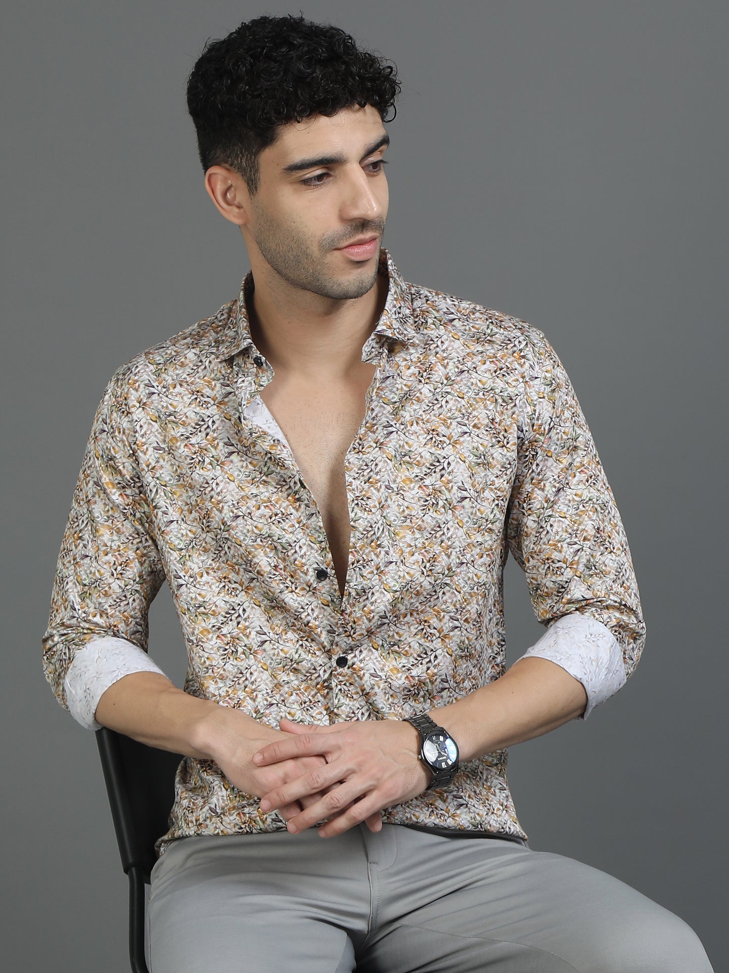 Beige Abstract Allure Shirt