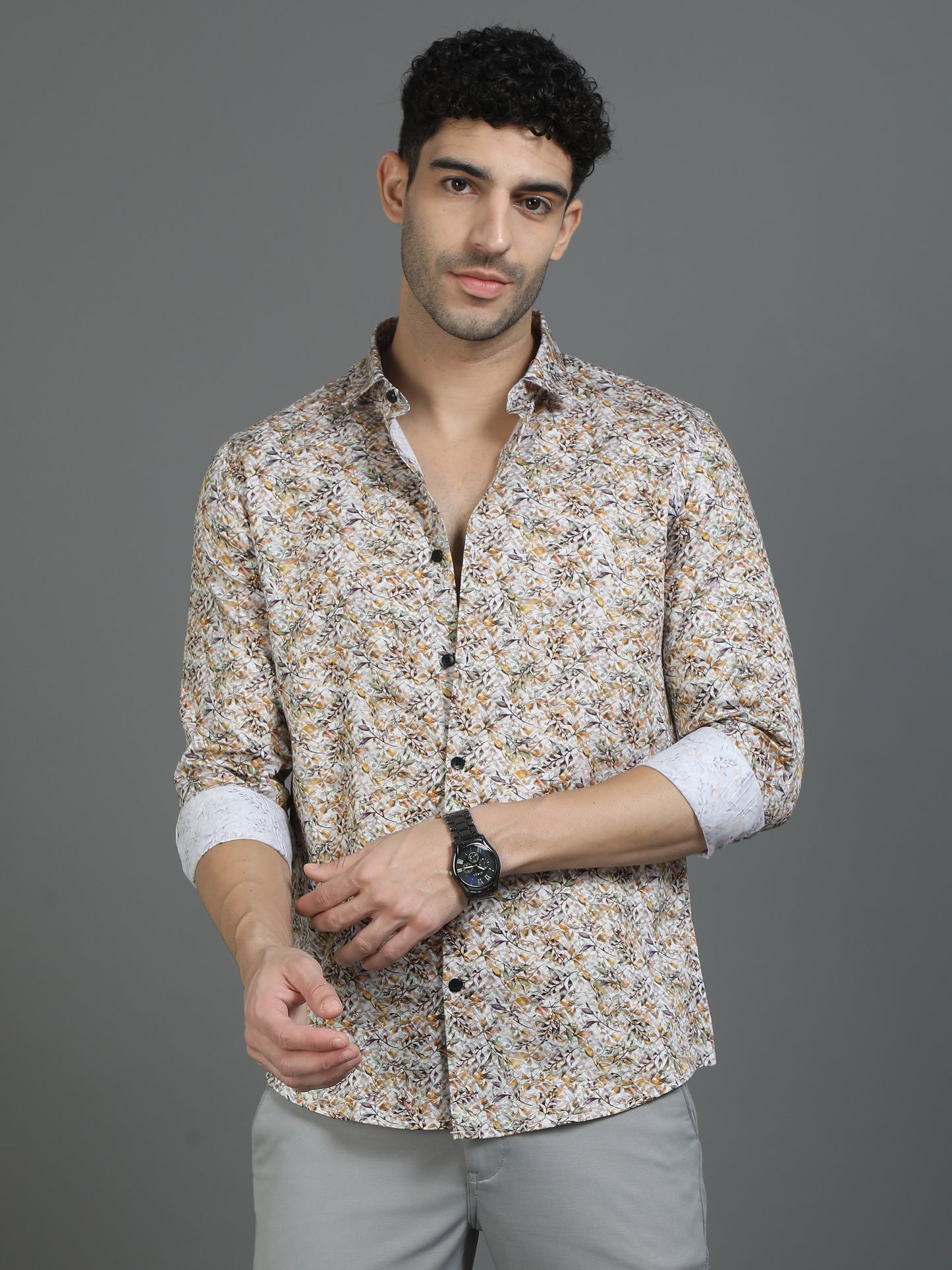 Beige Abstract Allure Shirt