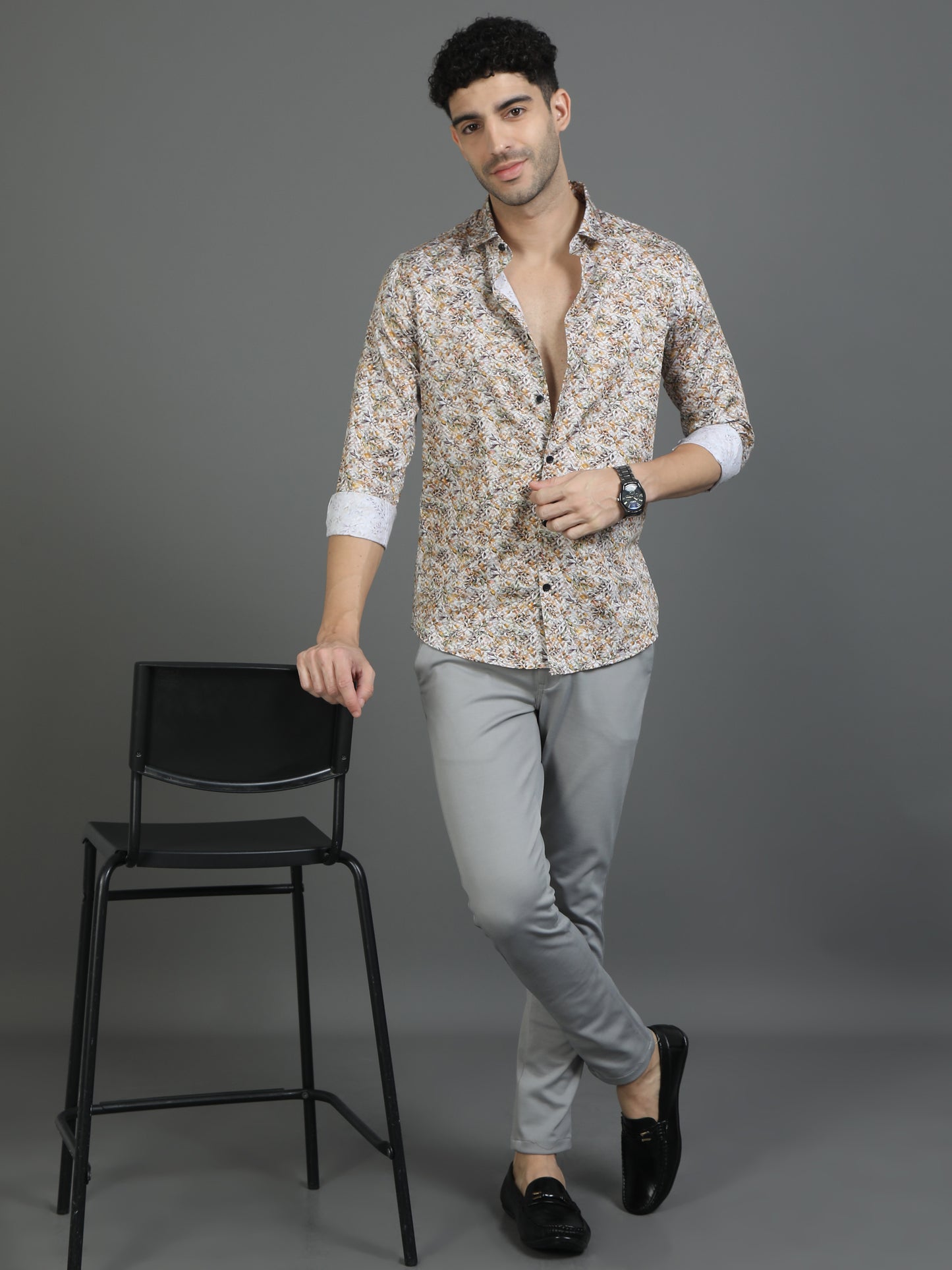 Beige Abstract Allure Shirt