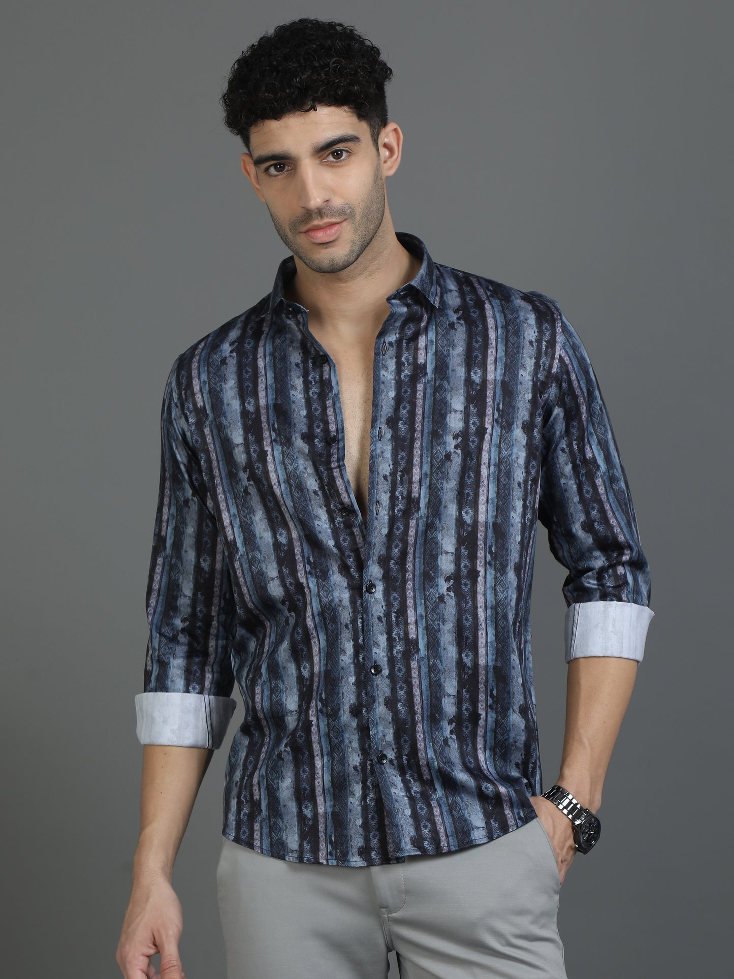 Blue Pattern Play Shirt