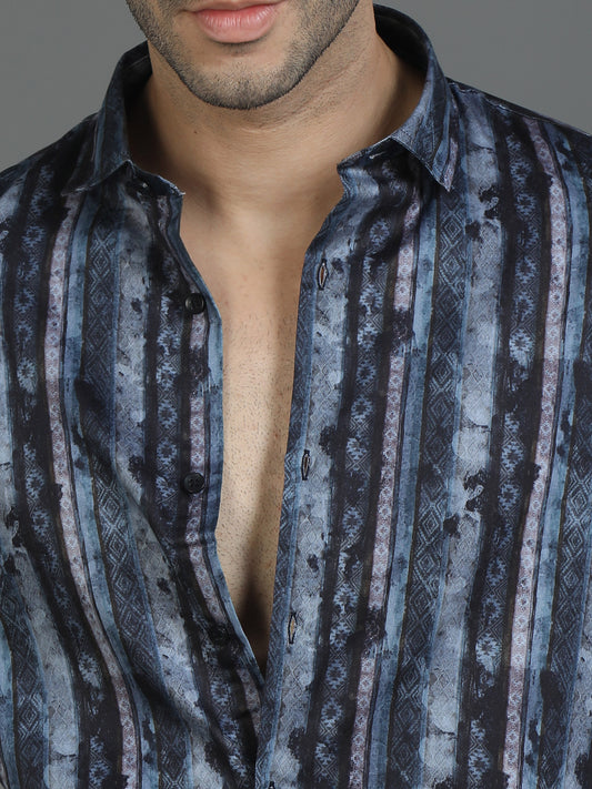 Blue Pattern Play Shirt