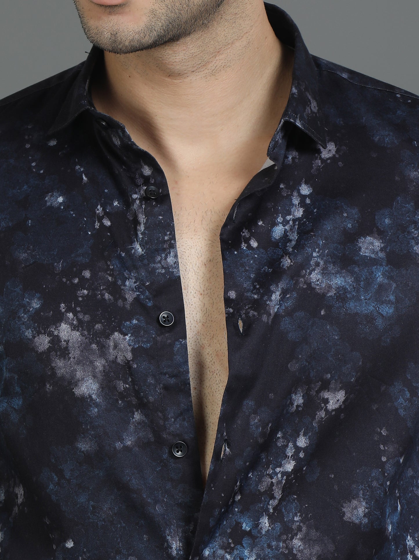 Black Street Style Print Shirt