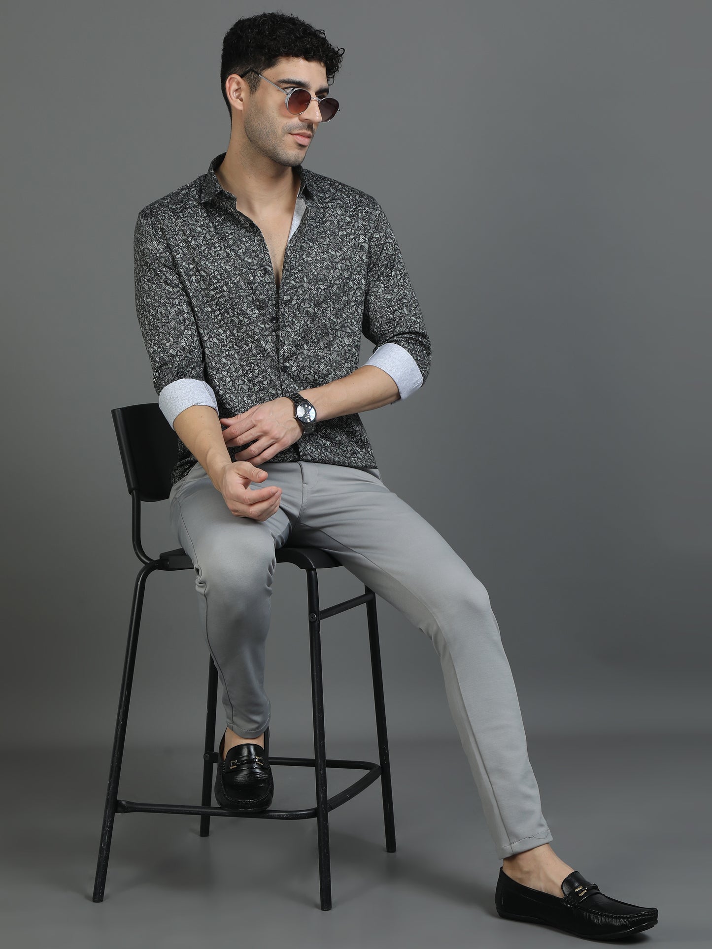 Greenish Dynamic Design Shirt