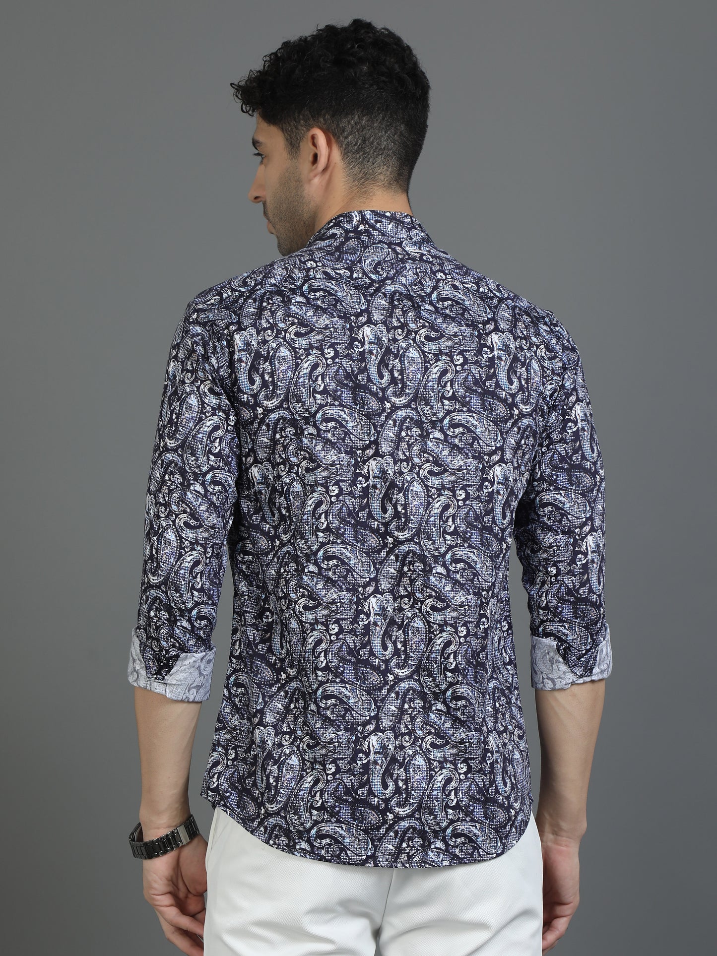Bluish Style Statement Shirt