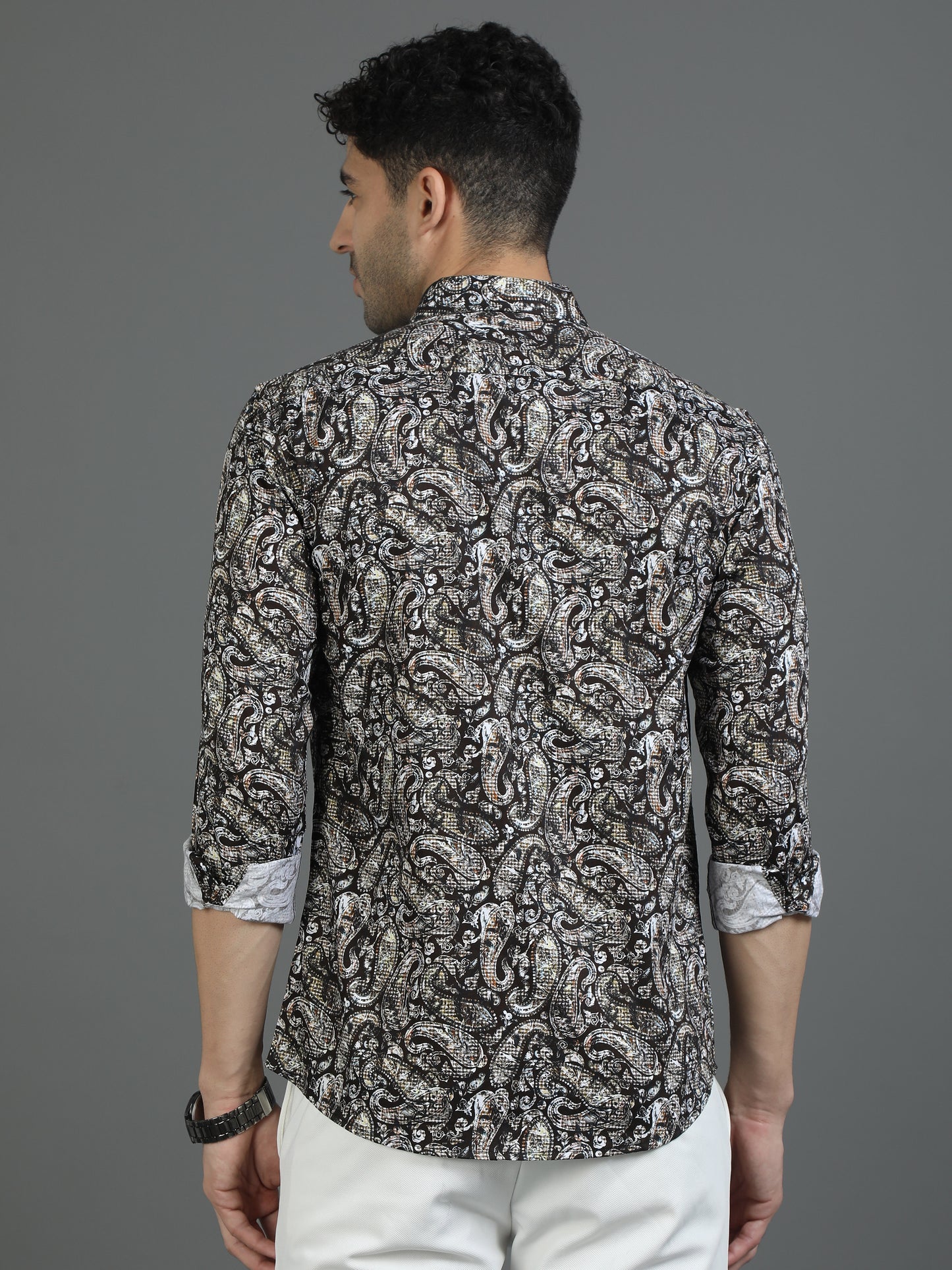 Brownish Style Statement Shirt
