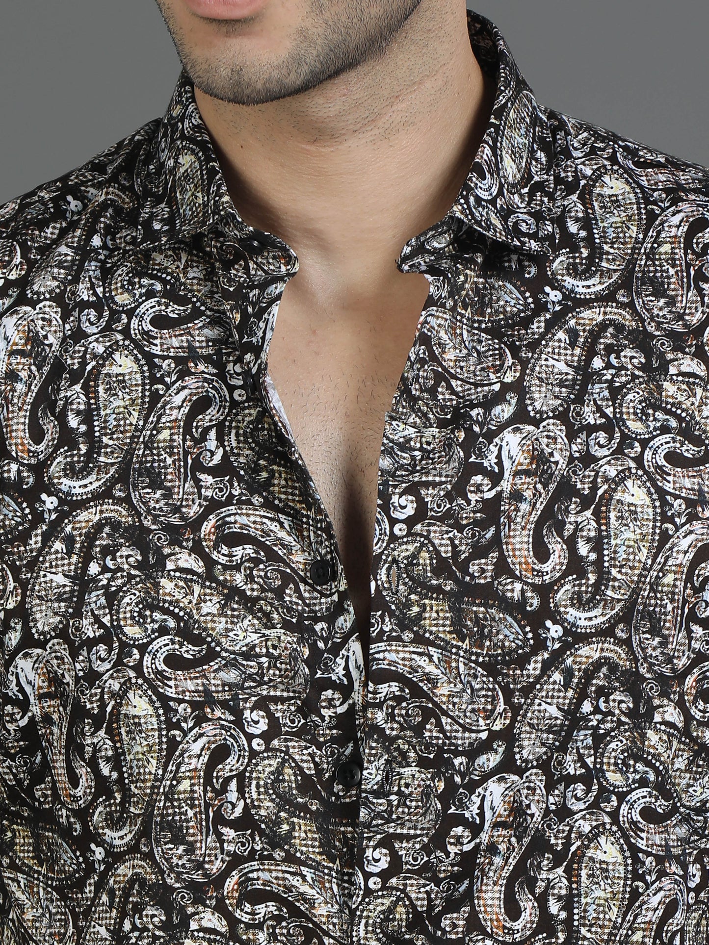Brownish Style Statement Shirt