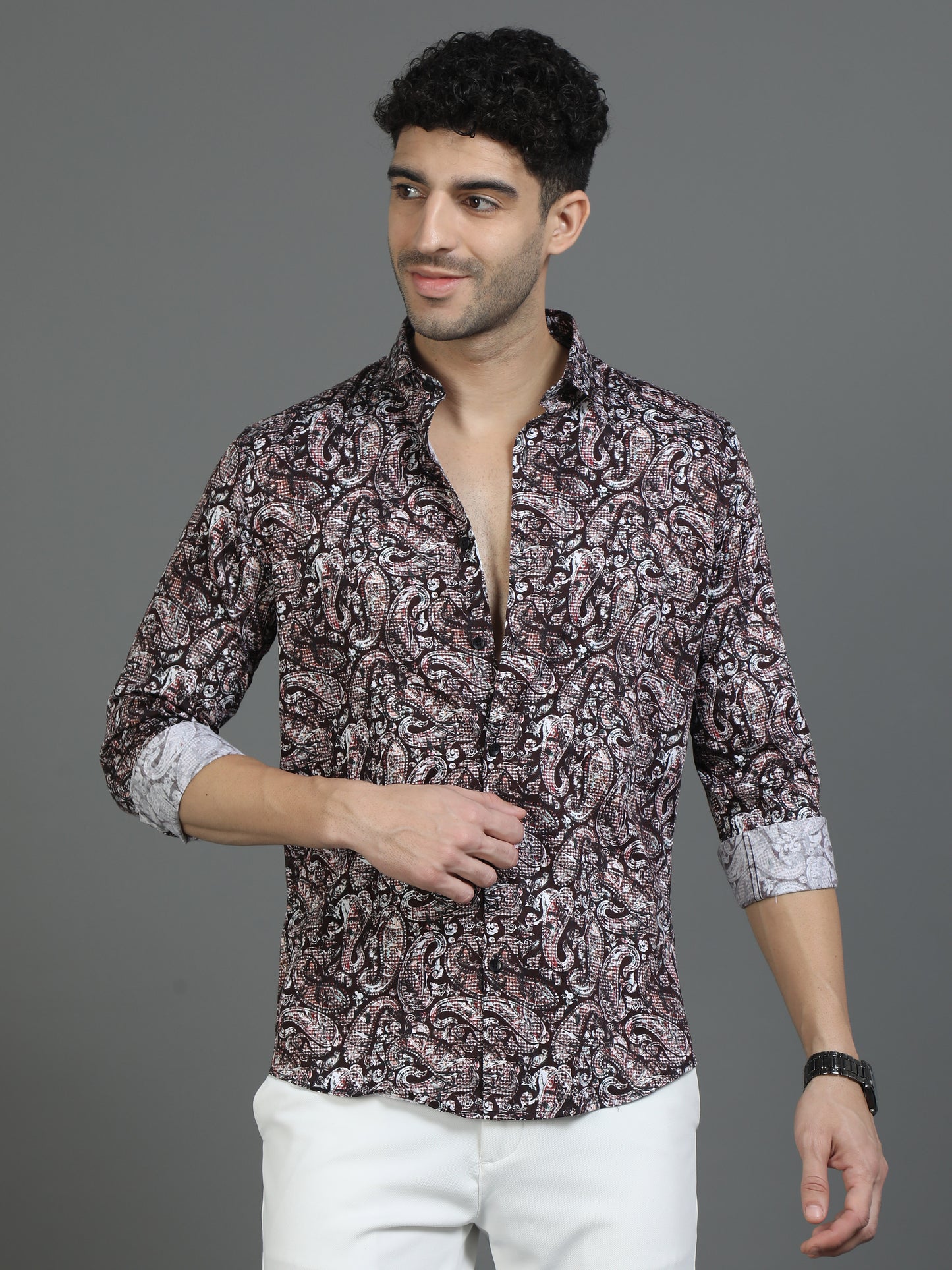 Pinkish Style Statement Shirt