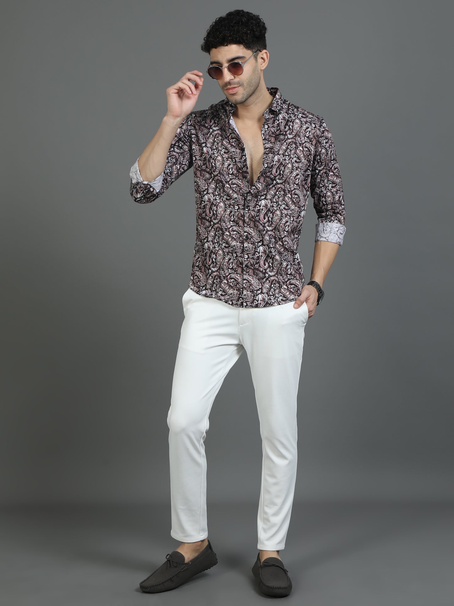 Pinkish Style Statement Shirt