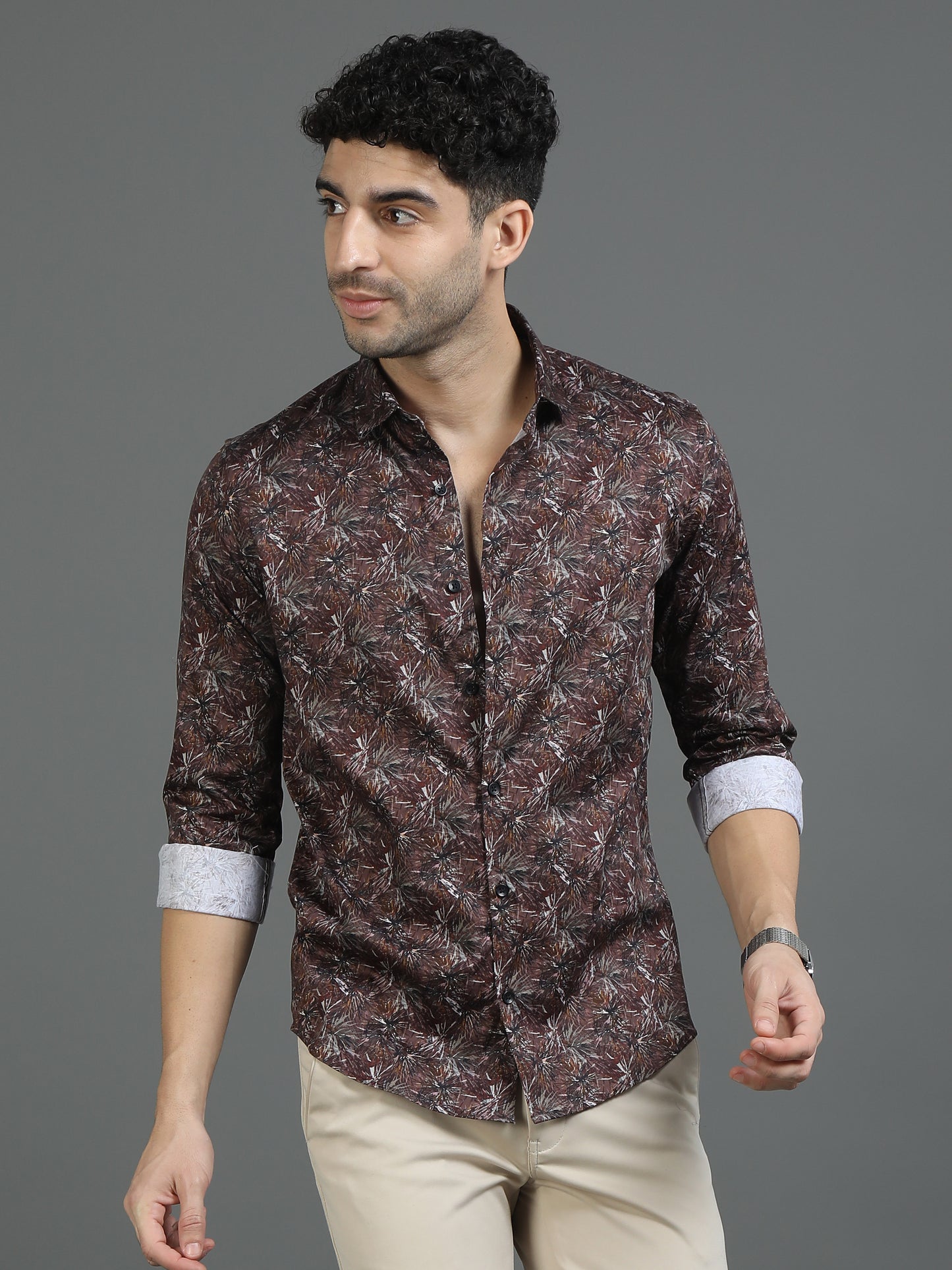 Brown Vibrant Vibe Shirt