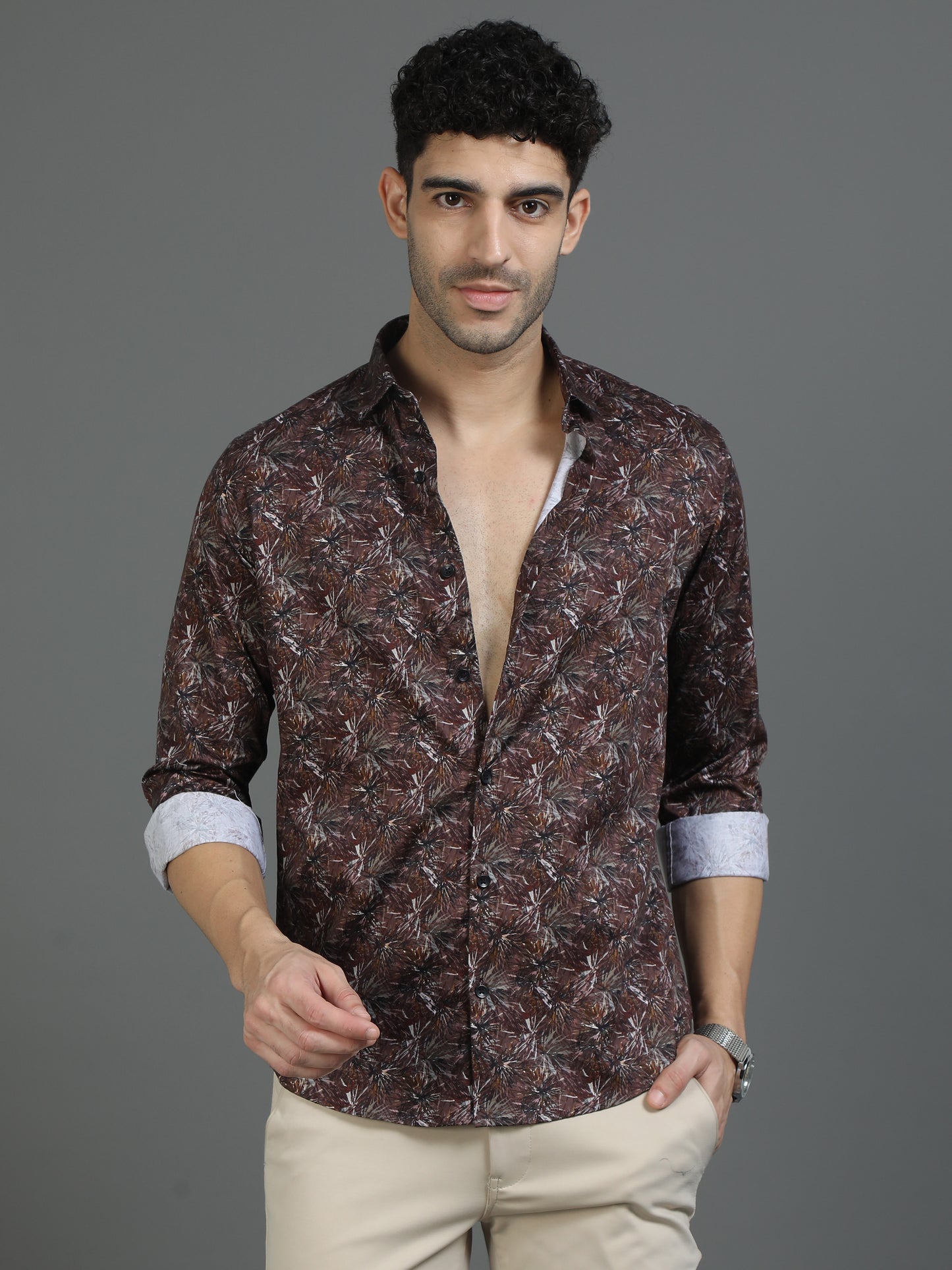 Brown Vibrant Vibe Shirt