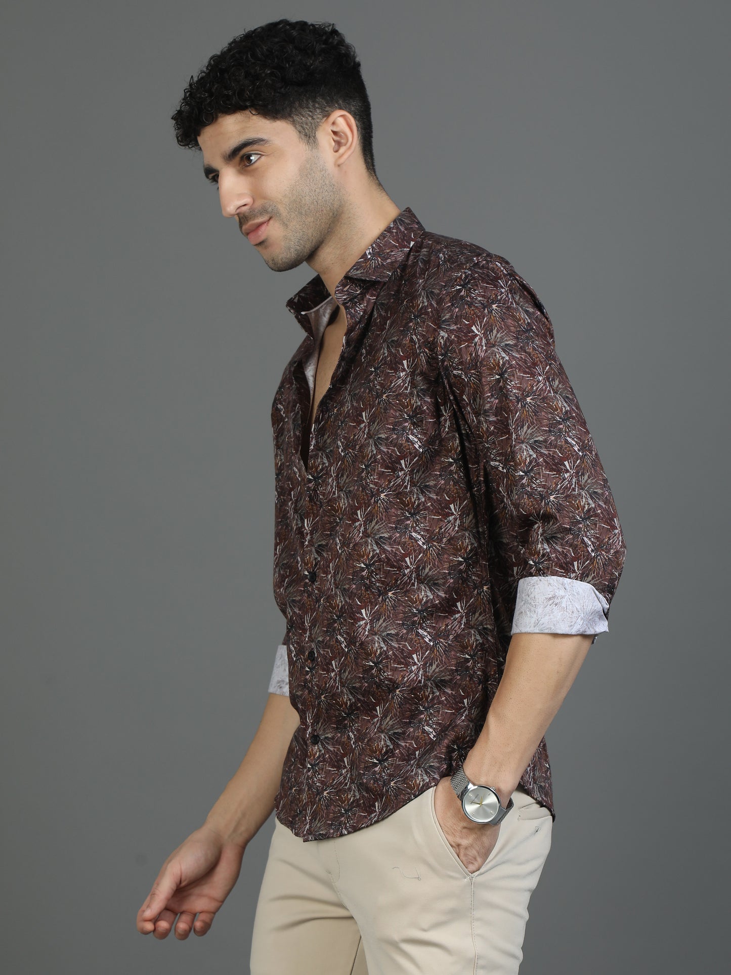 Brown Vibrant Vibe Shirt