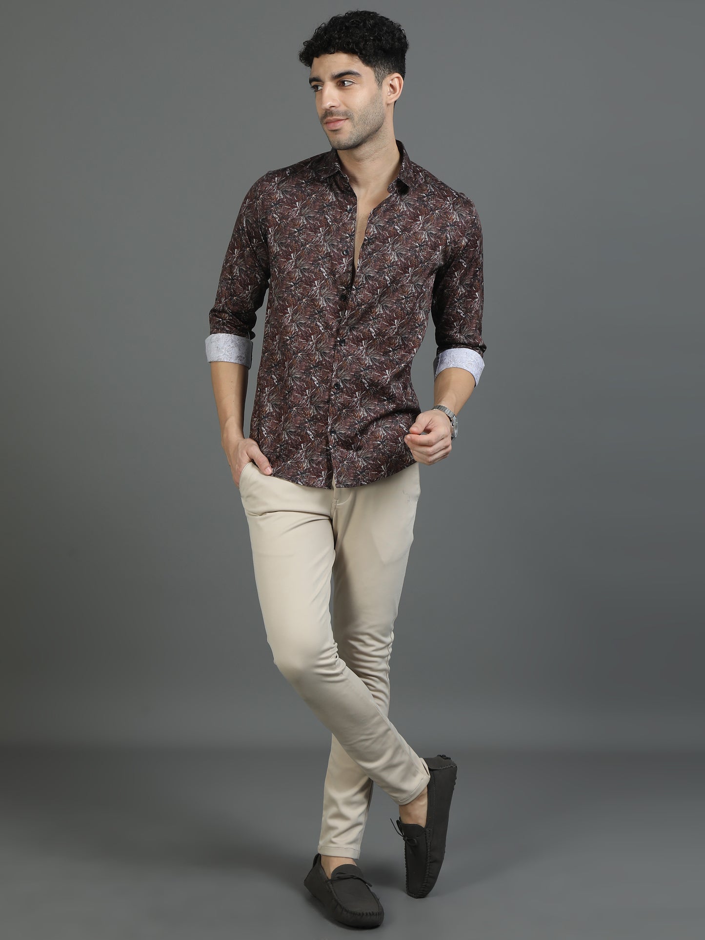 Brown Vibrant Vibe Shirt