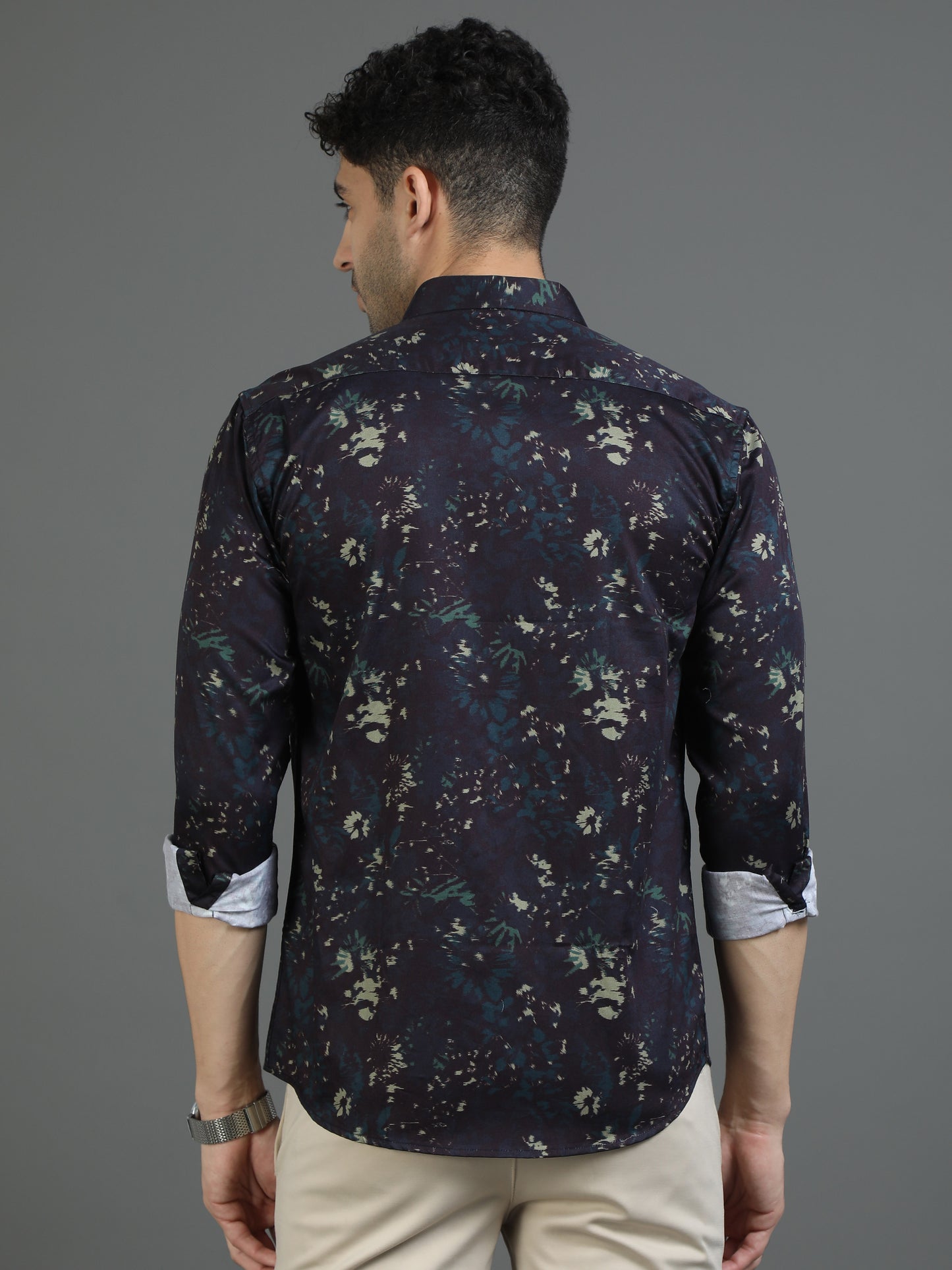 Black Color Clash Shirt
