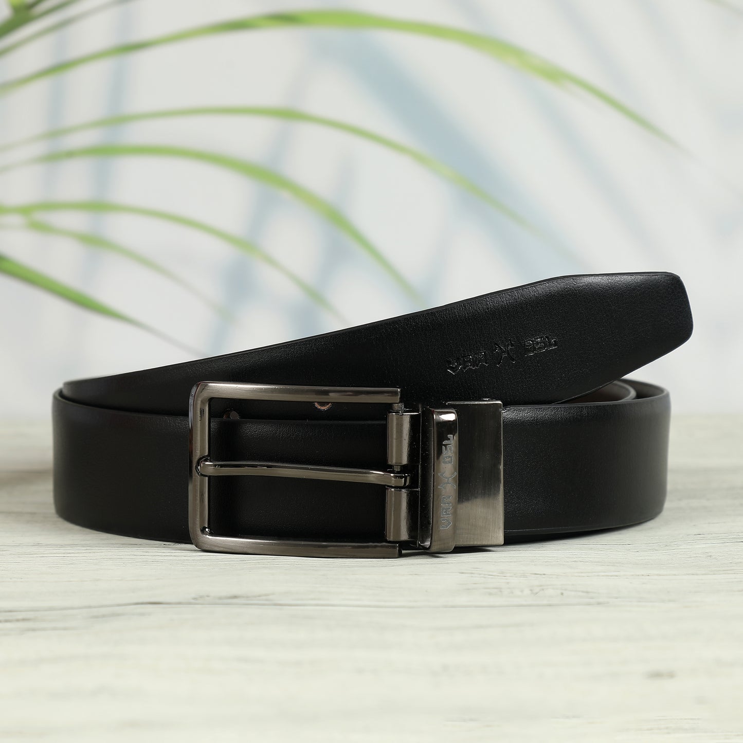 Reversible Leather Belt - Black & Brown