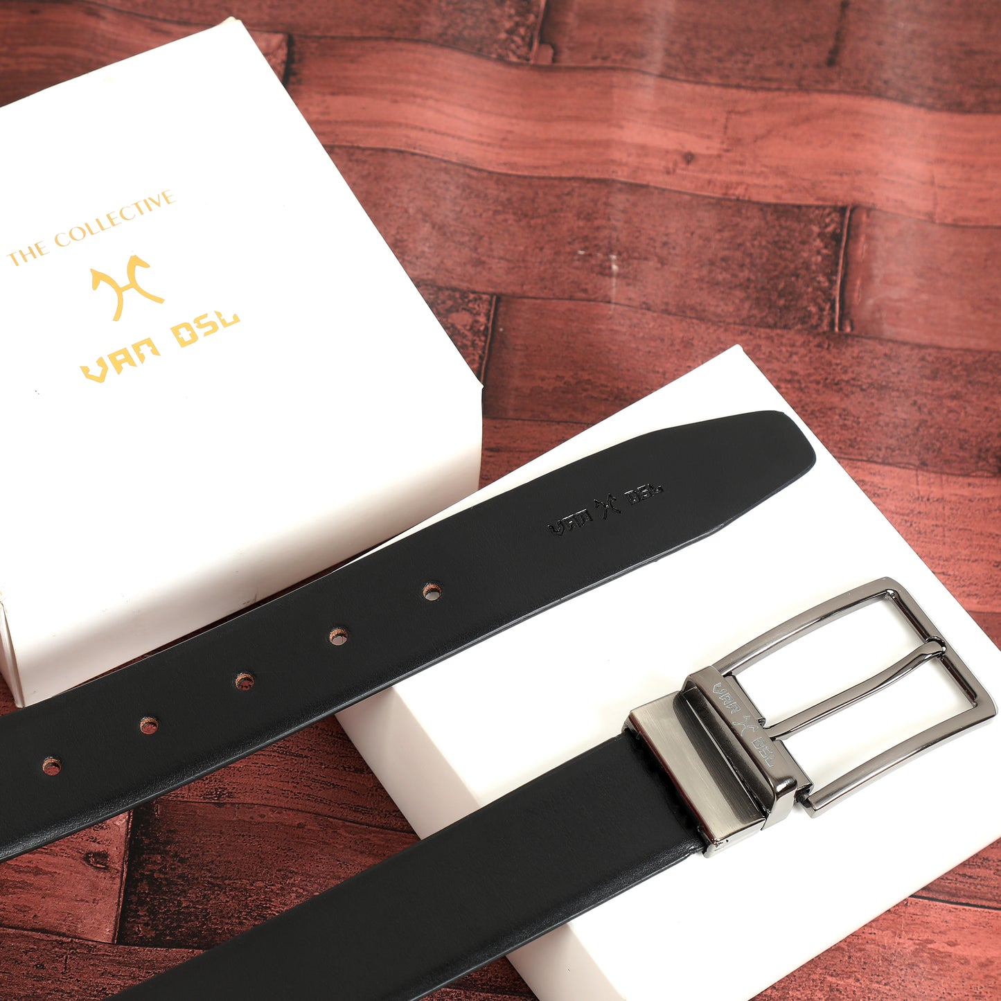 Reversible Leather Belt - Black & Brown