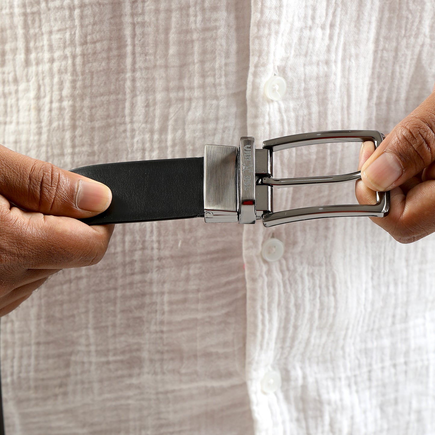 Reversible Leather Belt - Black & Brown