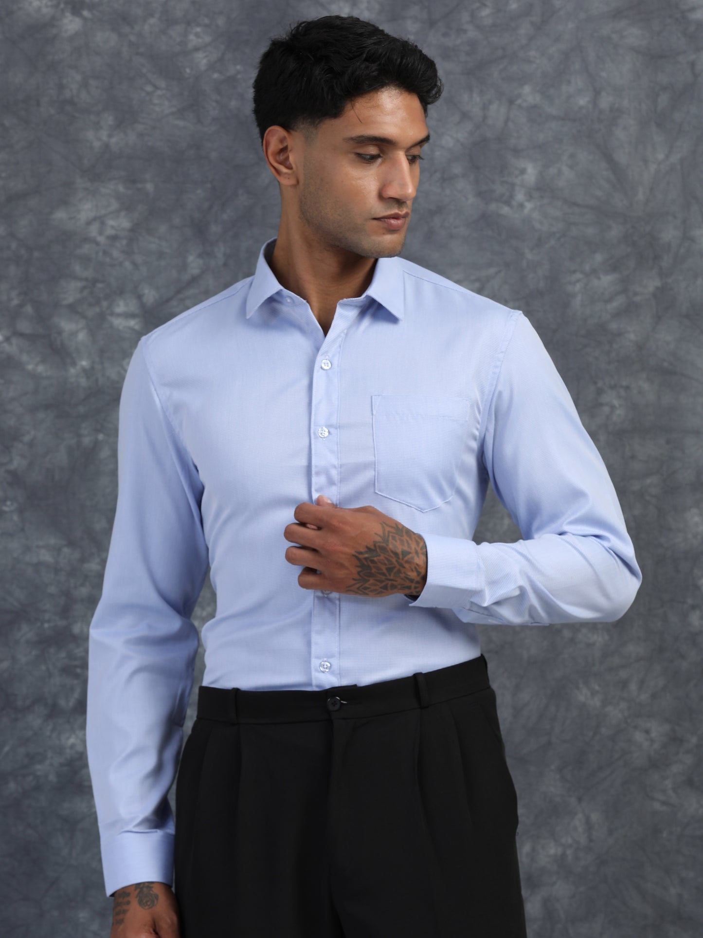 Light Blue Giza Formal shirt