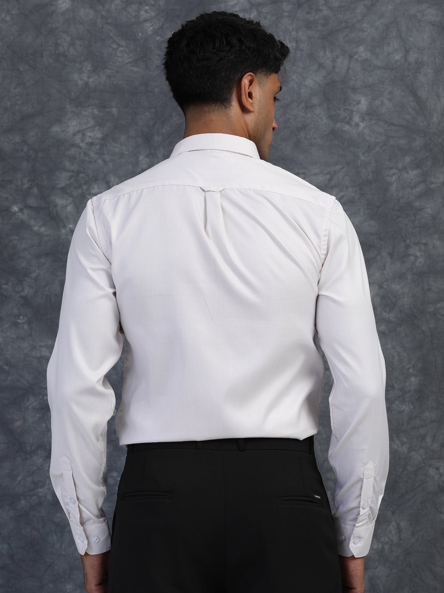 Pearl White Giza Formal shirt