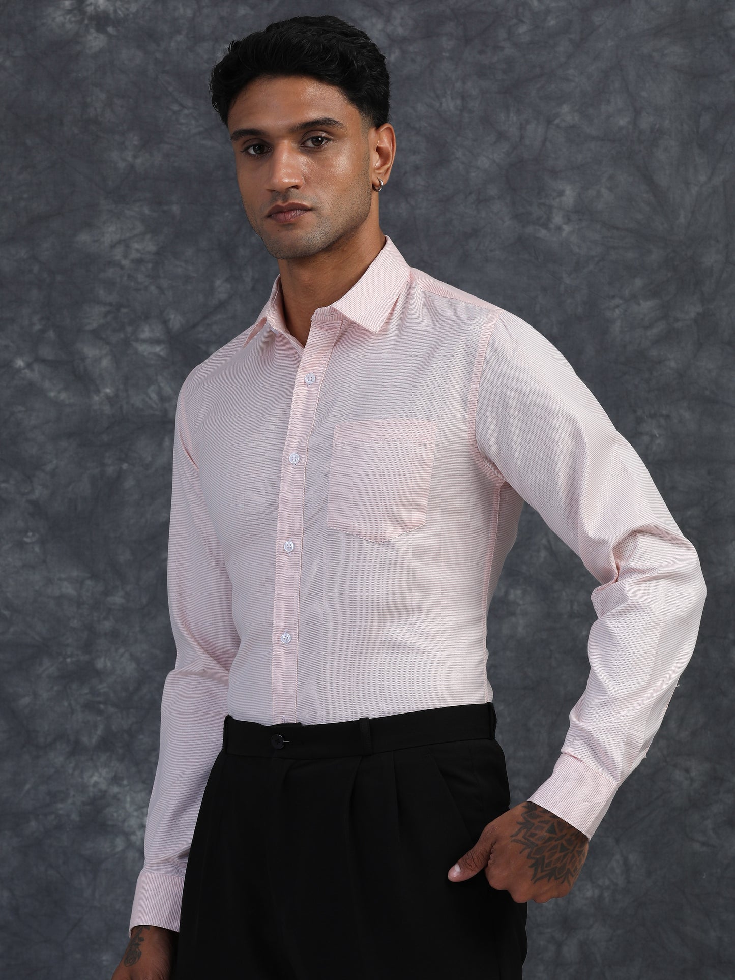 Light PEACH Giza Formal shirts