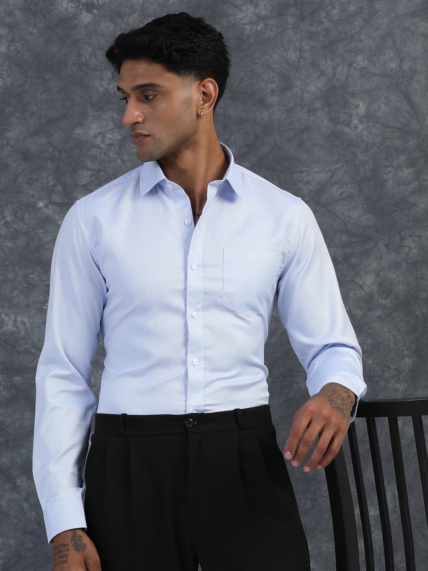 Formal Blue Giza Formal shirts